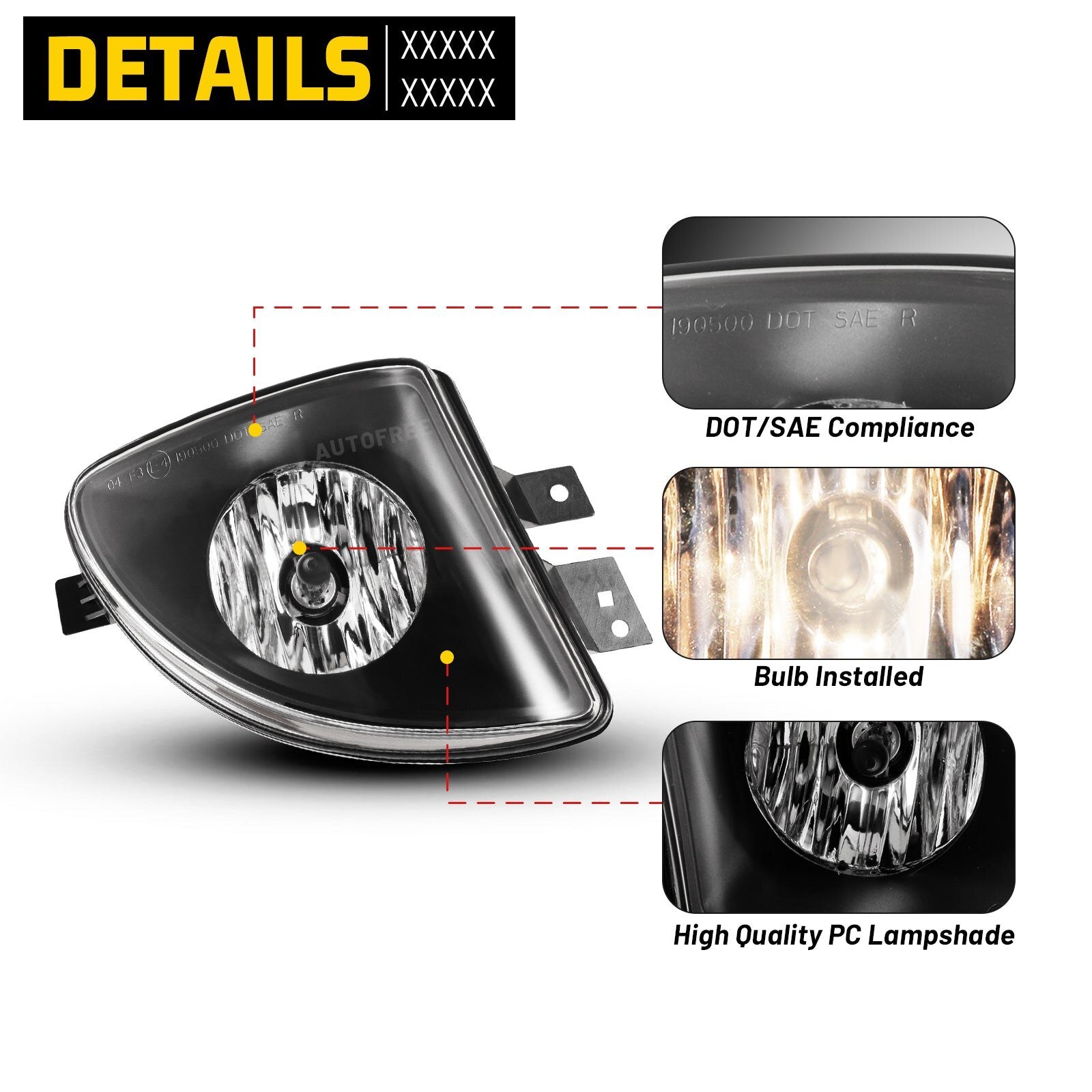 11-13 BMW 5 Series: Winjet Fog Lights - Clear photo 3