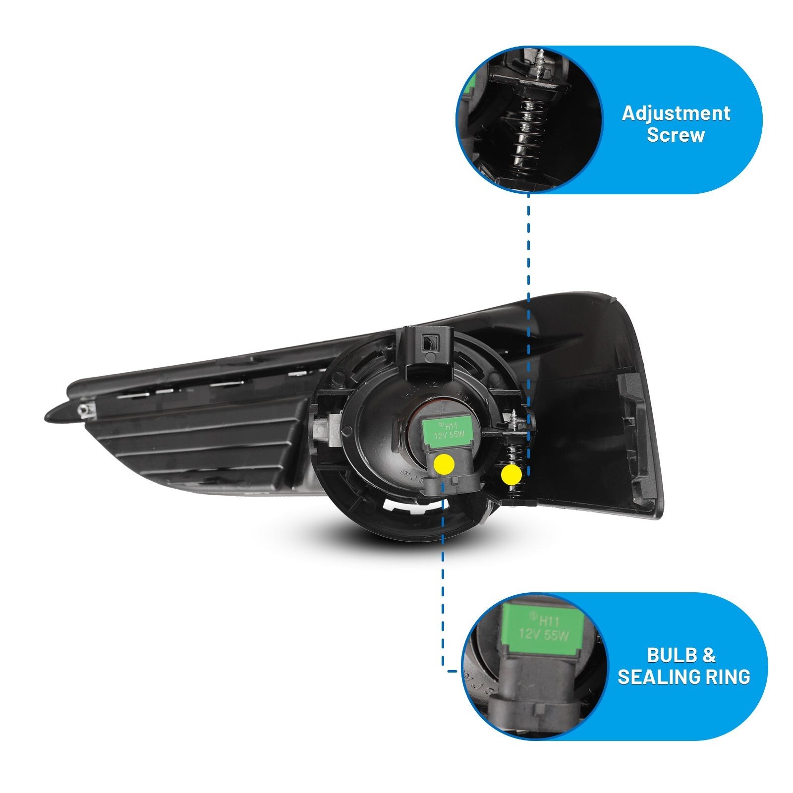 11-14 Chrysler 200: Winjet Fog Lights - Clear photo 4