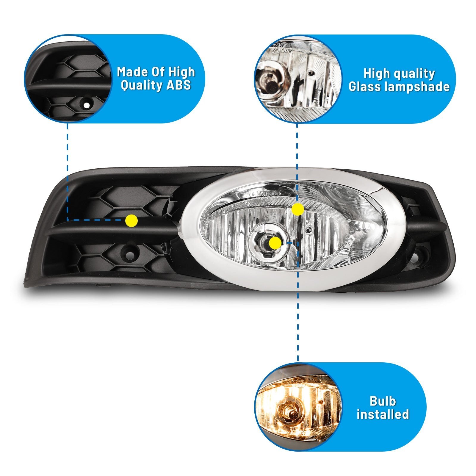 12-13 Honda Civic: Winjet Fog Lights - Clear photo 2