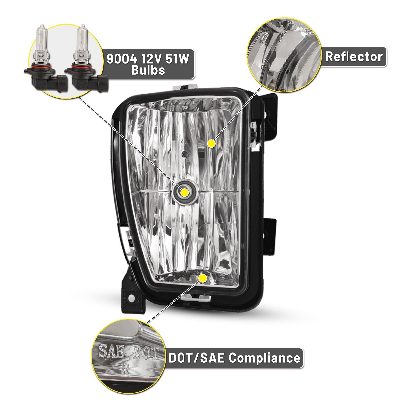 13-17 Ram 1500/HD: Winjet Fog Lights - Clear photo 2