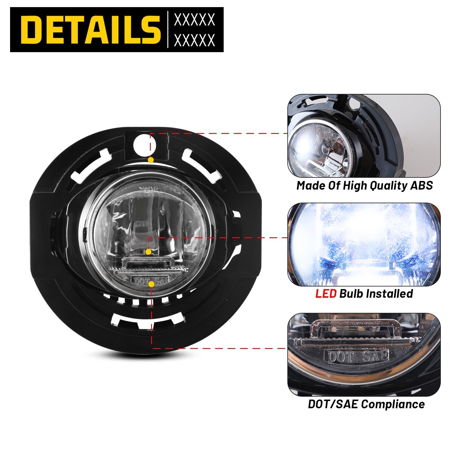 14-15 Jeep Grand Cherokee: Winjet LED Fog Lights - Clear photo 3