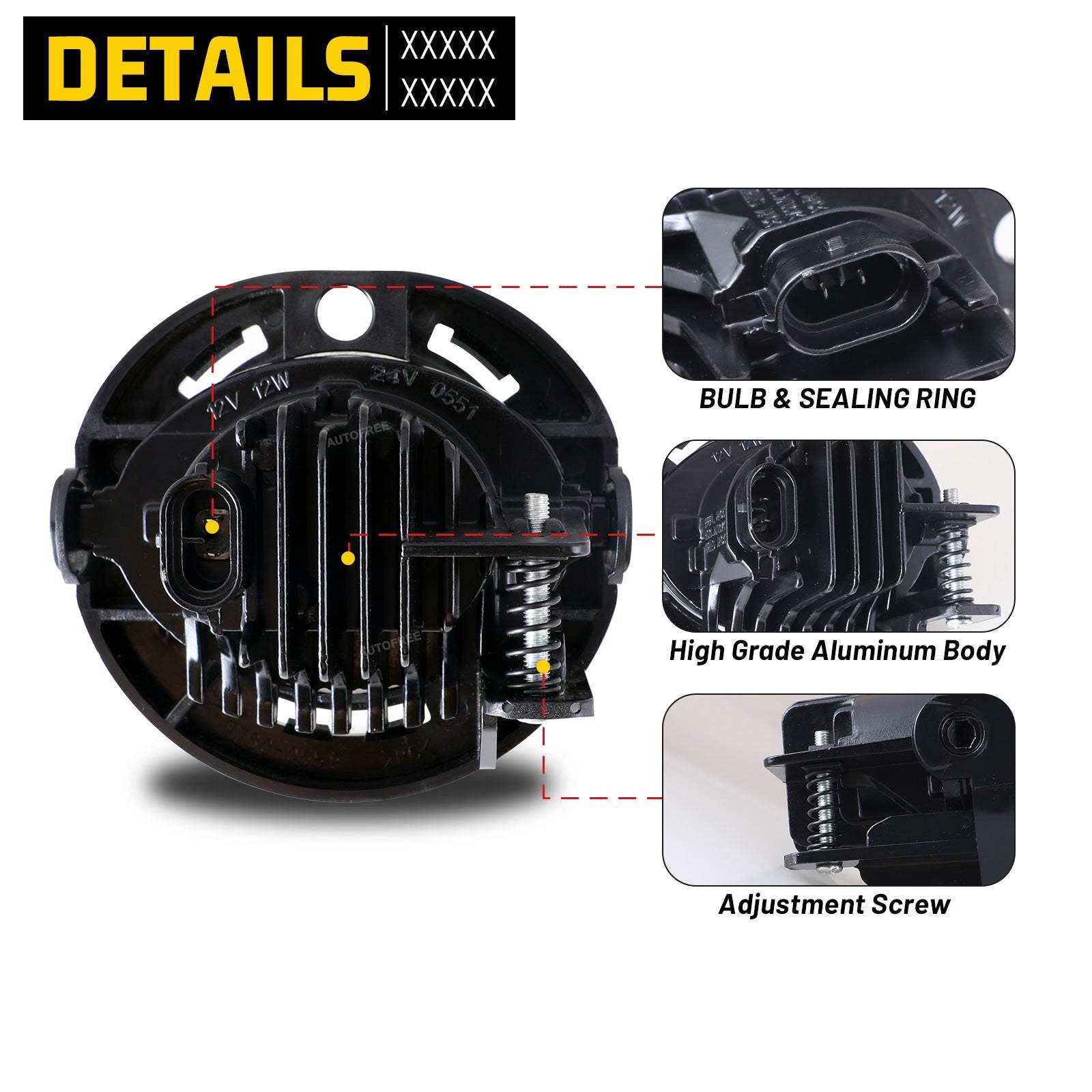 14-15 Jeep Grand Cherokee: Winjet LED Fog Lights - Clear photo 4