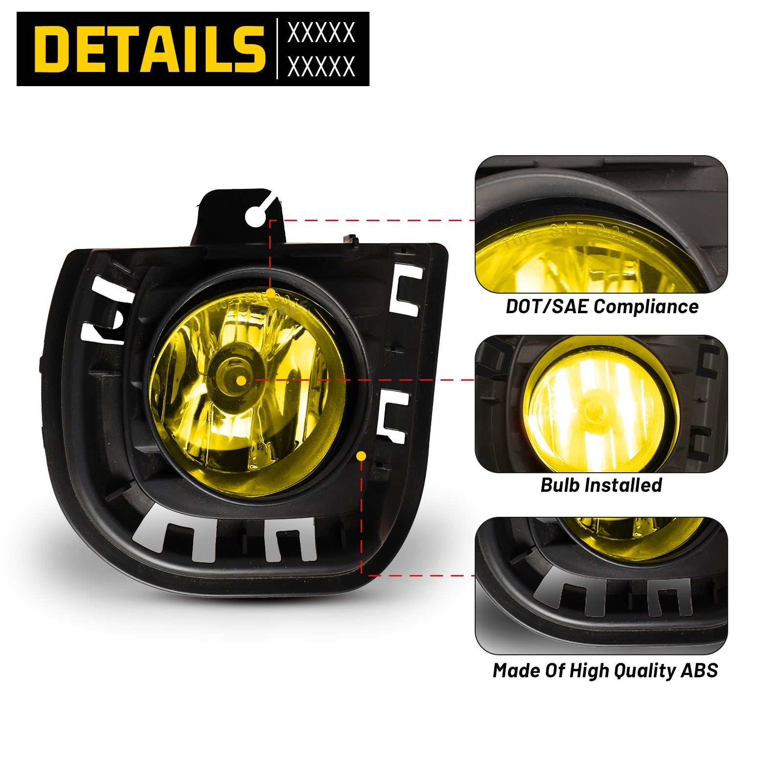 14-15 Scion tC: Winjet Fog Lights - Amber Yellow photo 2