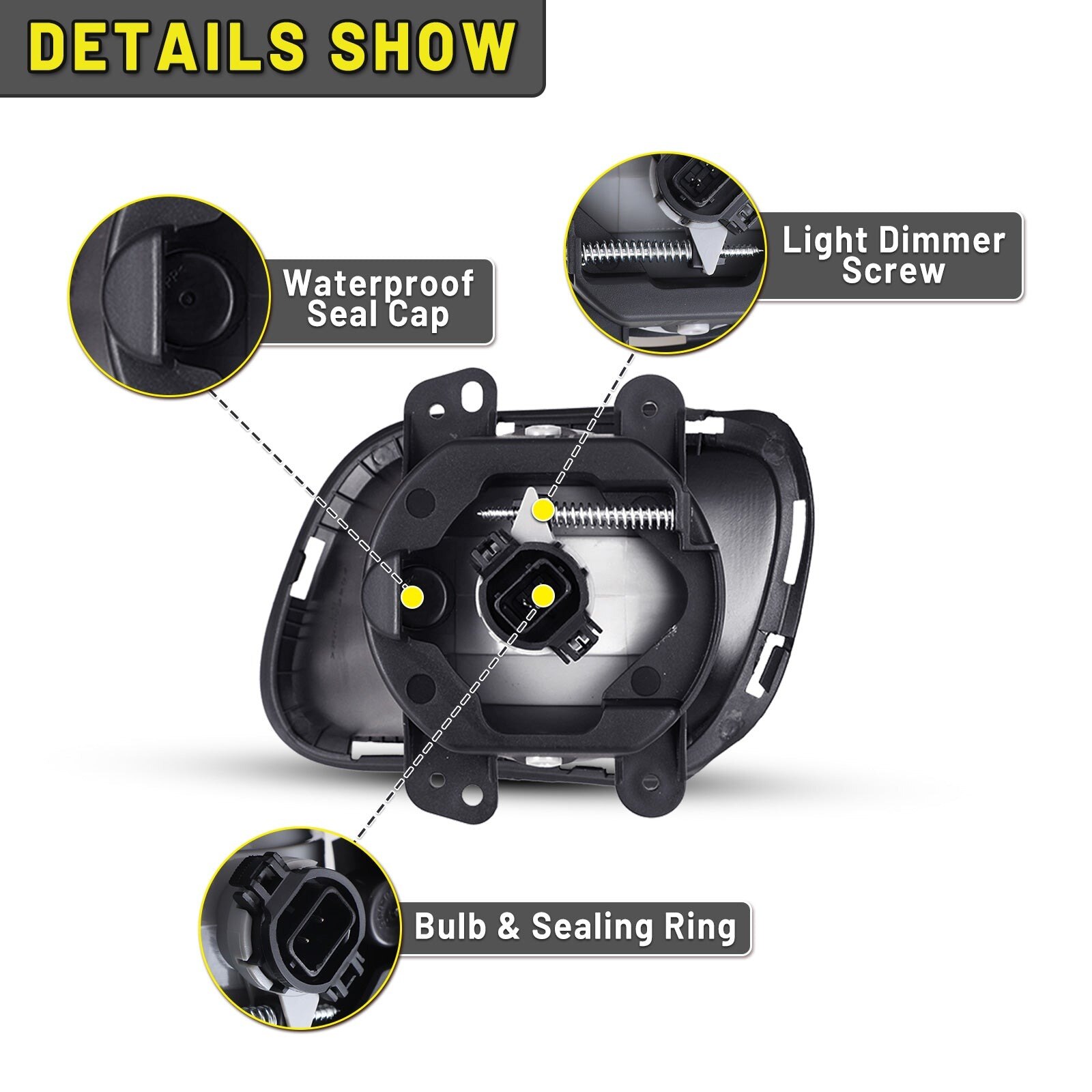 14-16 Jeep Cherokee: Winjet Fog Lights - Clear photo 3