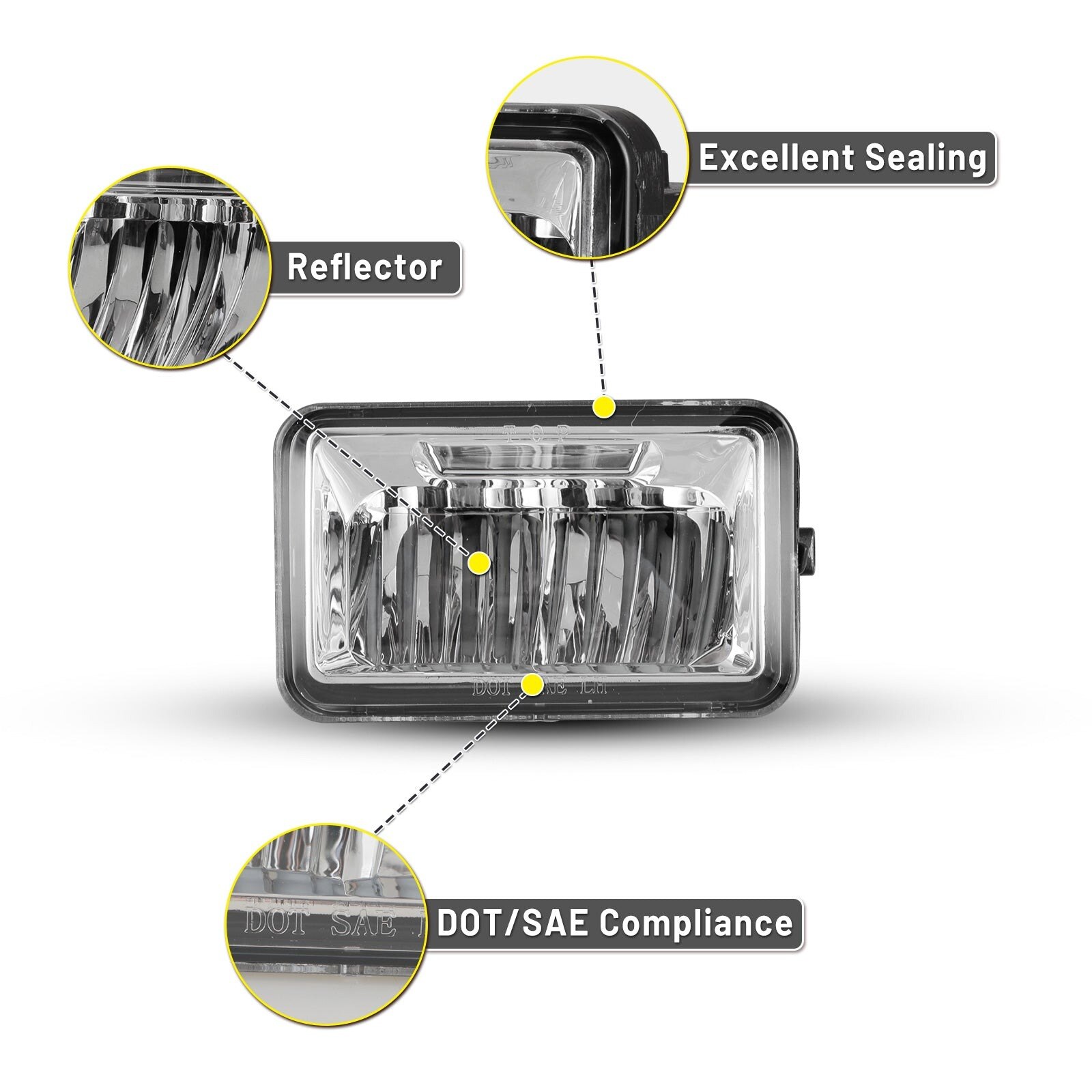 15-16 Ford F-150: Winjet LED Fog Lights - Clear photo 2