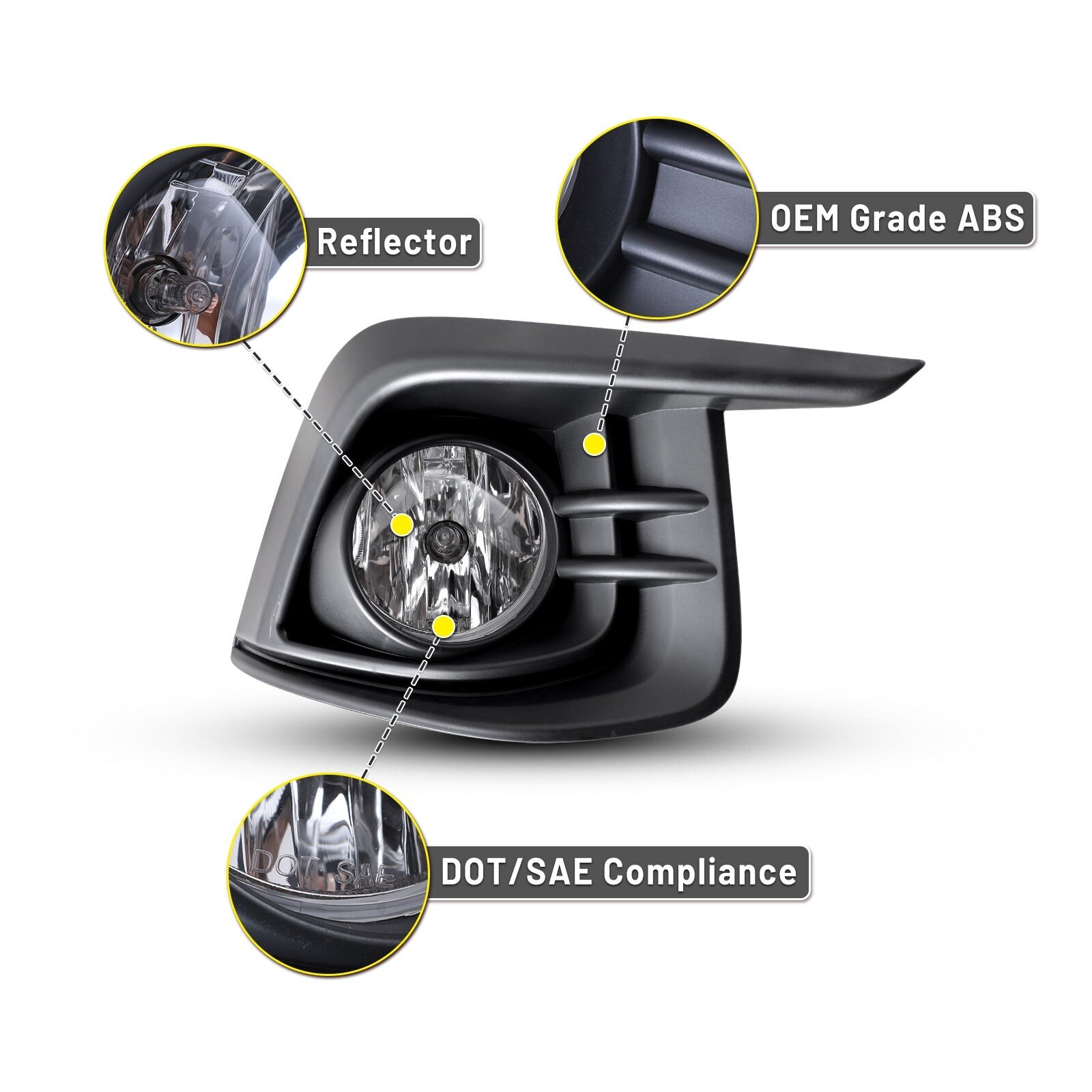 17 Chevrolet Sonic: Winjet Fog Lights - Clear photo 2