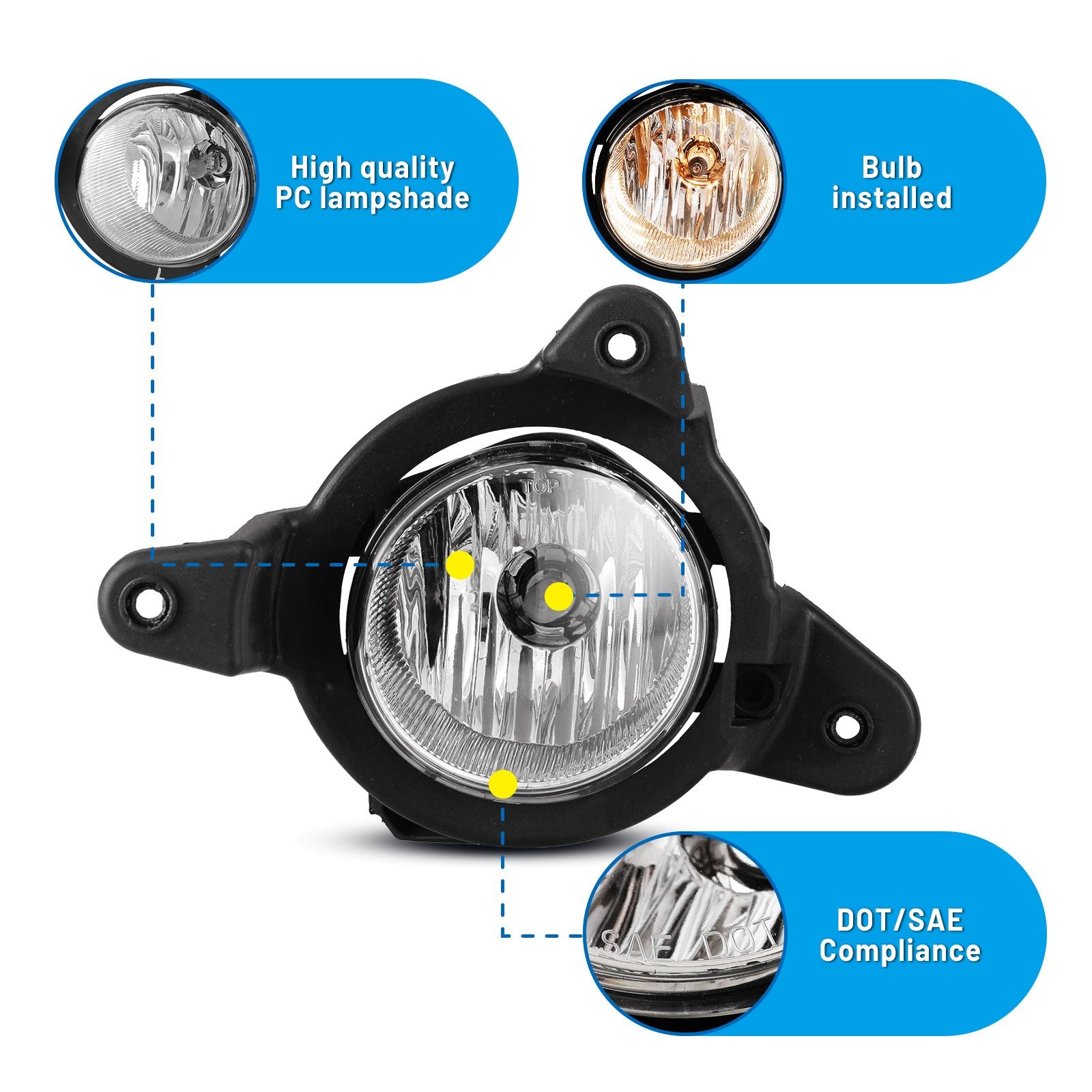 2018 Toyota C-HR: Winjet Fog Lights - Clear photo 2