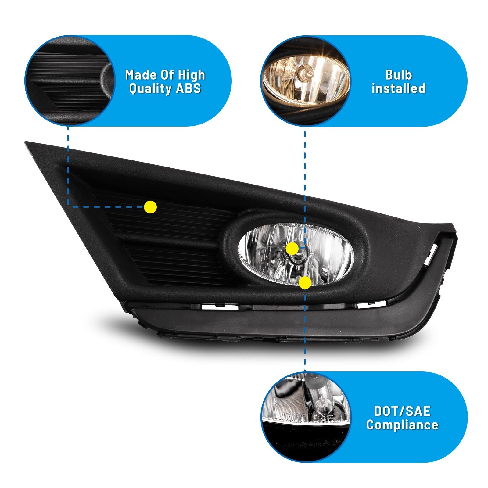 17-18 Honda CR-V: Winjet Fog Lights - Clear photo 4