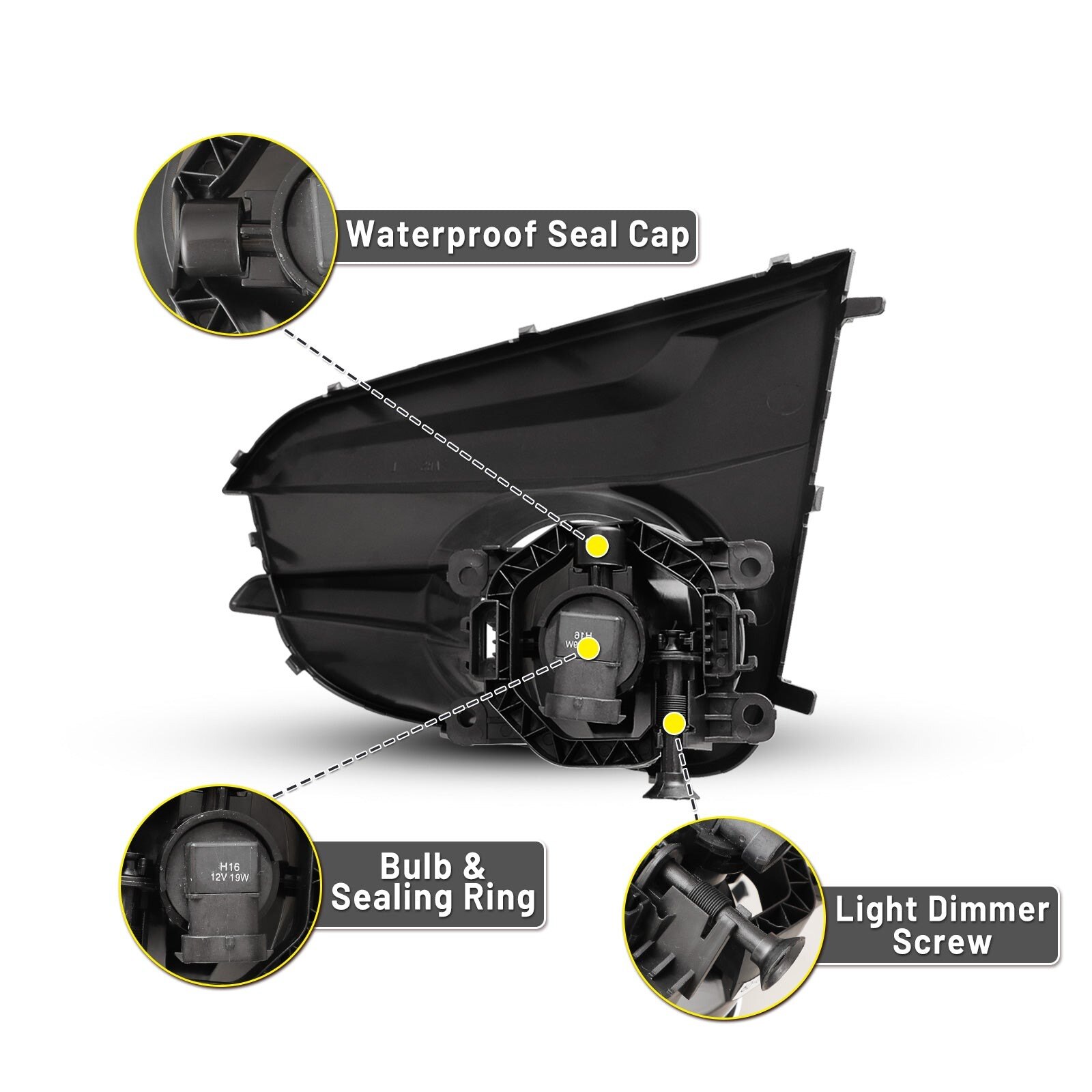 17-18 Subaru Impreza: Winjet Fog Lights - Clear photo 3