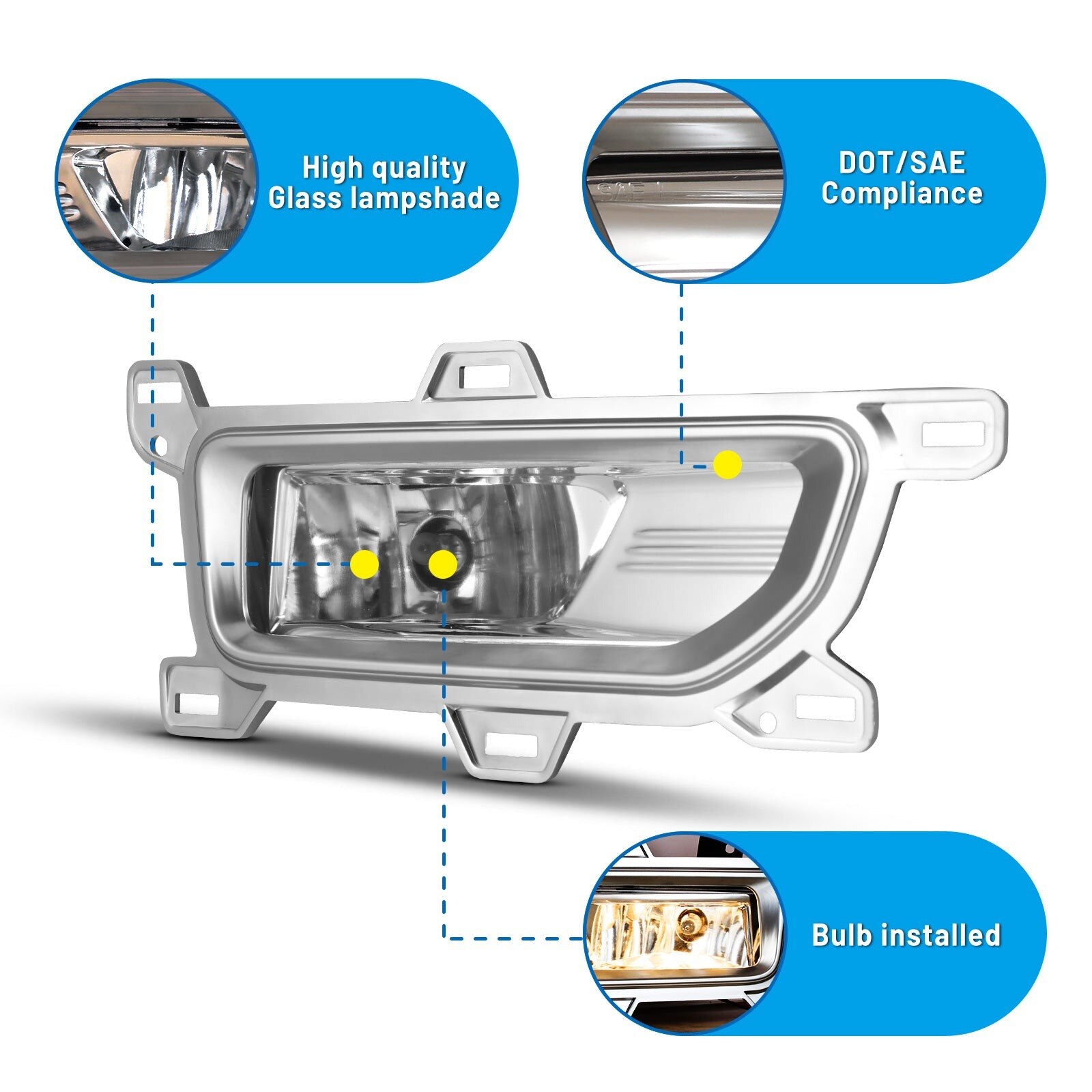 20-21 Nissan Titan: Winjet Fog Lights - Clear photo 2