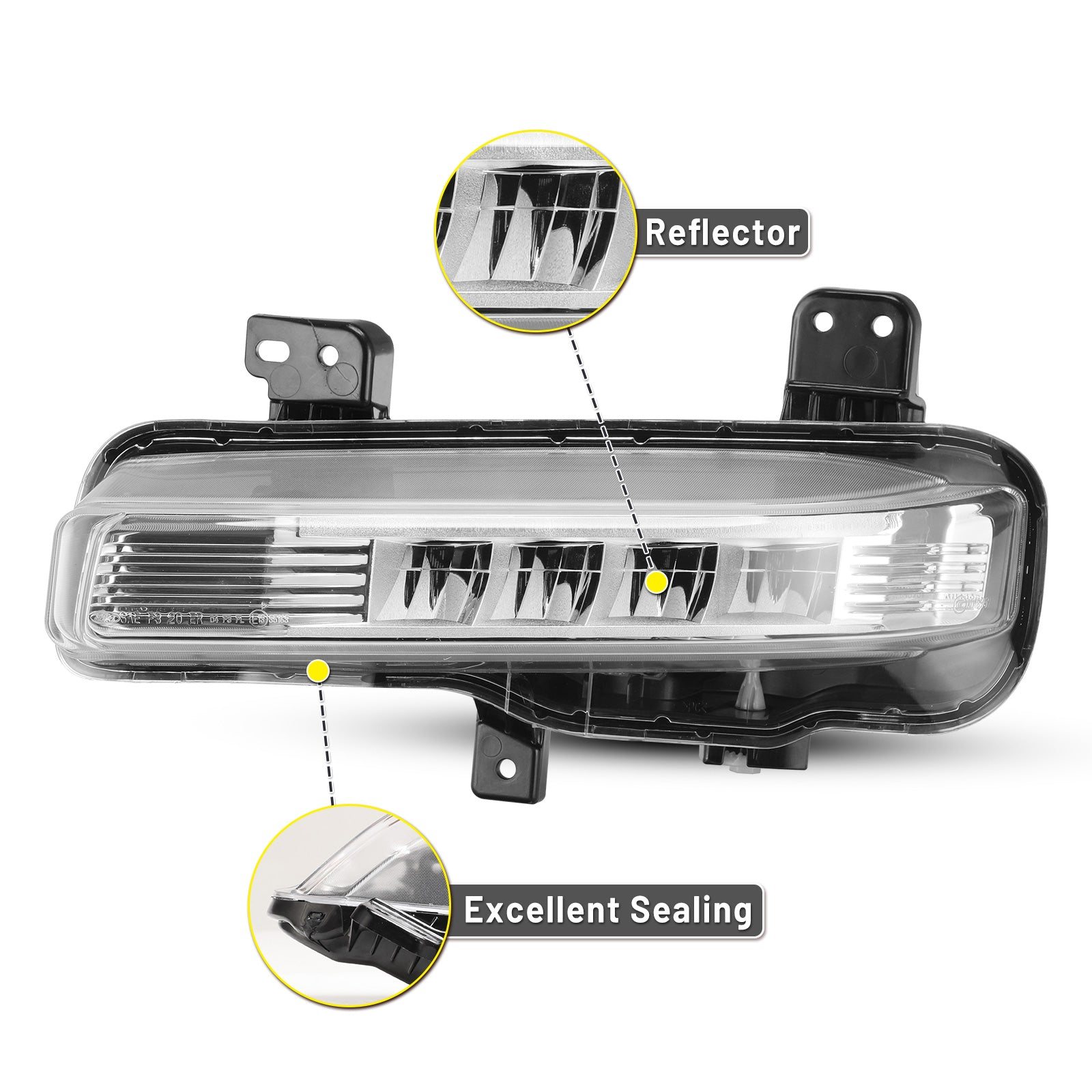 20-22 Ford Explorer: Winjet LED Fog Lights - Clear photo 2