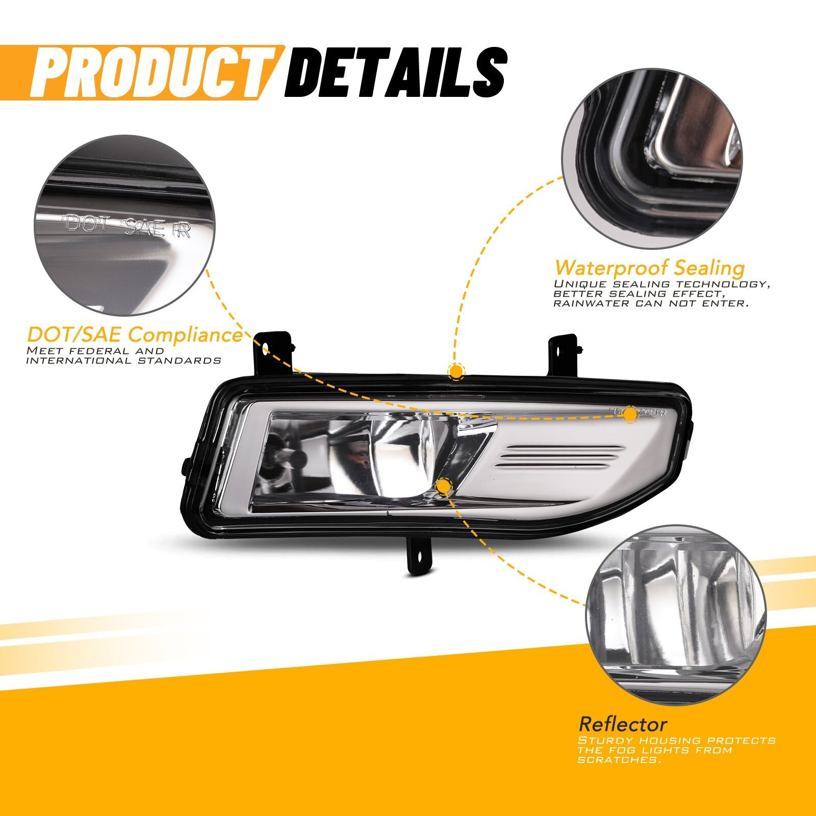 22-24 Nissan Frontier: Winjet Fog Lights - Clear photo 2