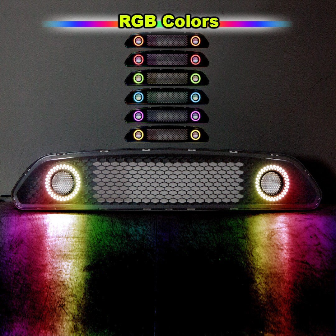 15-17 Ford Mustang: Renegade Grille with LED Trim Ring - RGB Color Changing photo 3