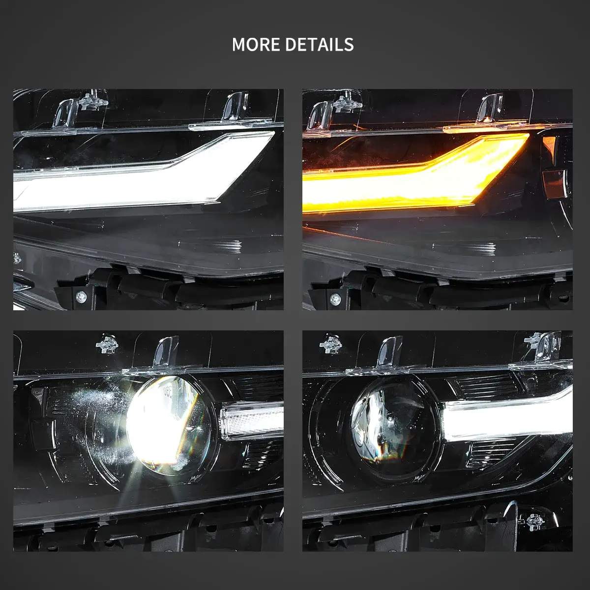 19-24 Chevrolet Camaro: LED Projector Headlights - Black photo 4
