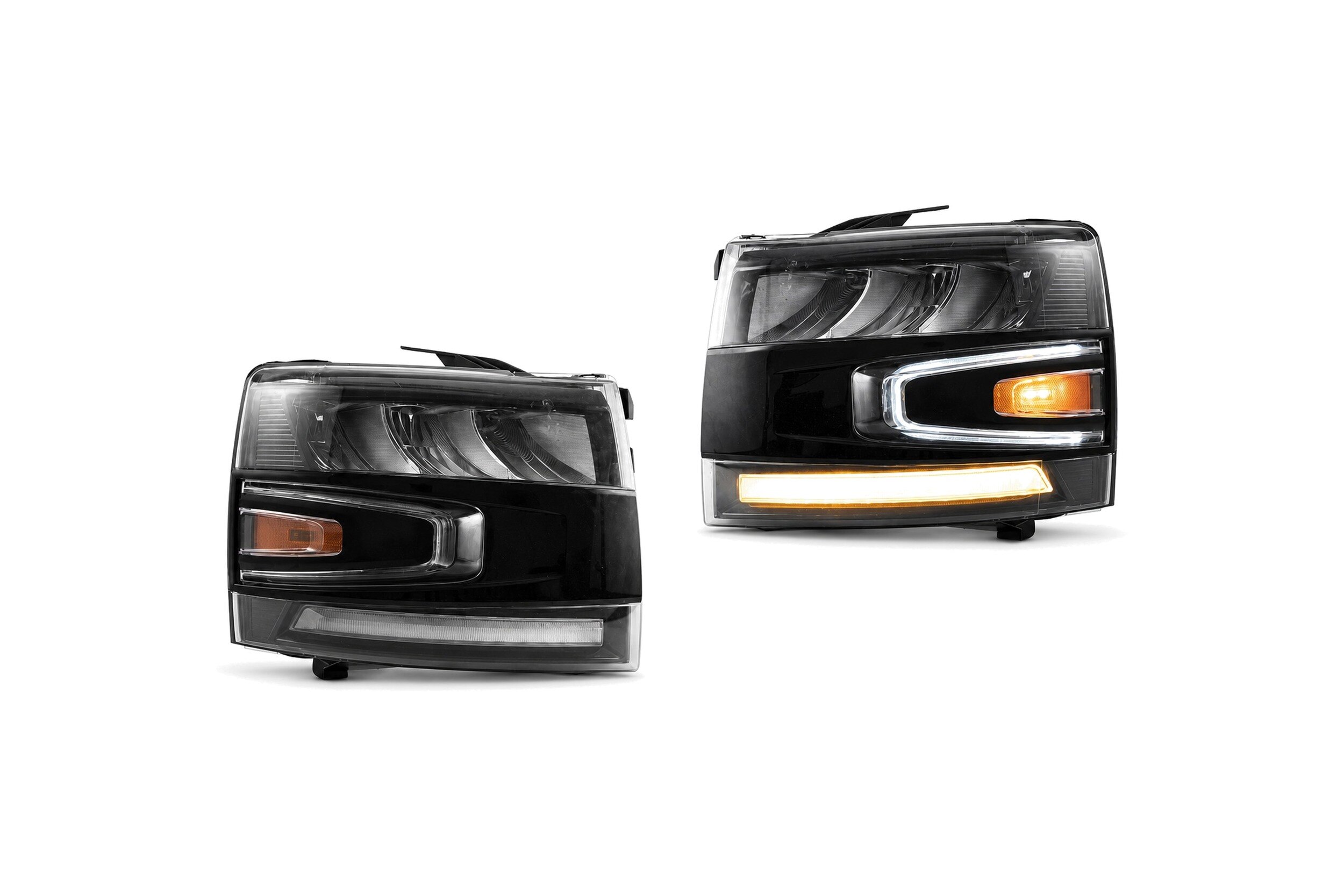 07-14 Chevrolet Silverado: LED Headlights - Chrome/Black