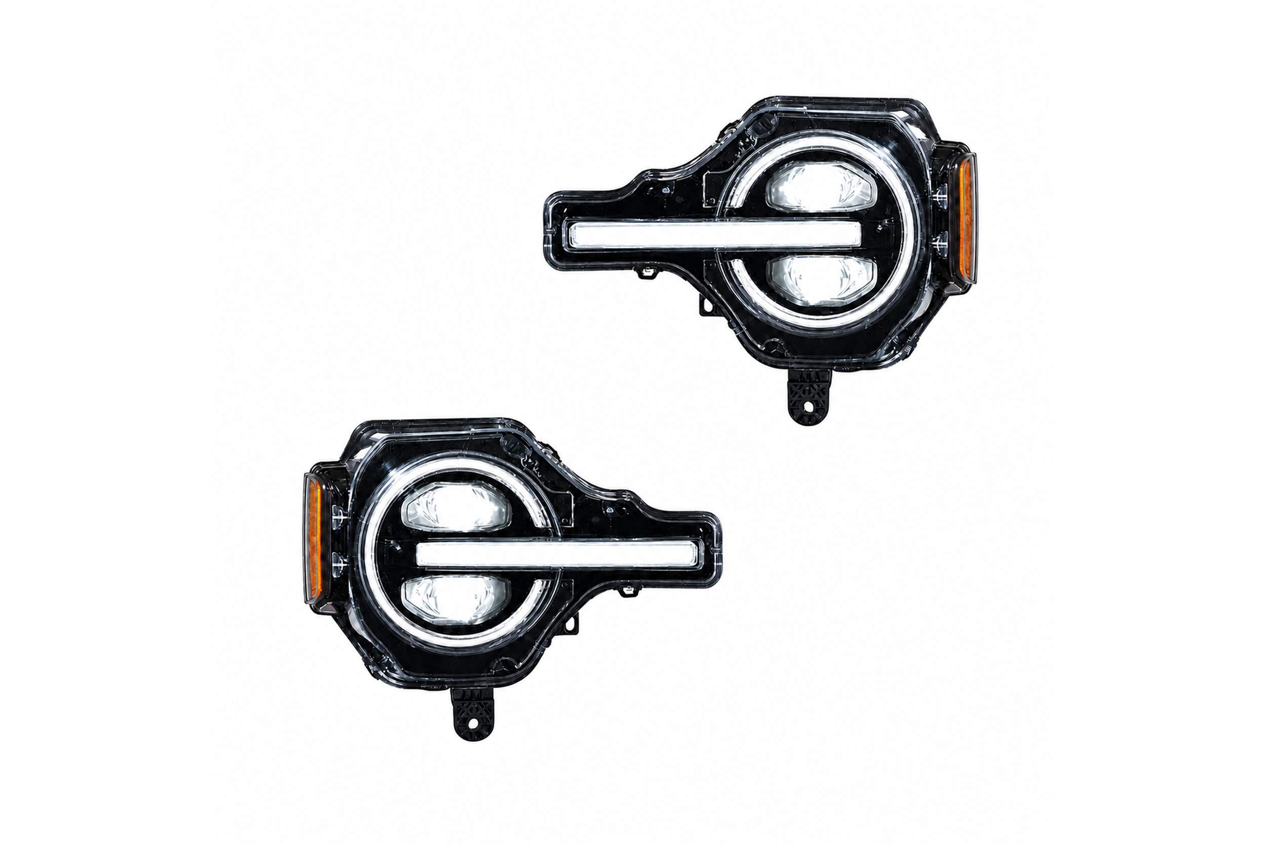 20-26 Ford Bronco: LED Projector Headlights RGB - Black