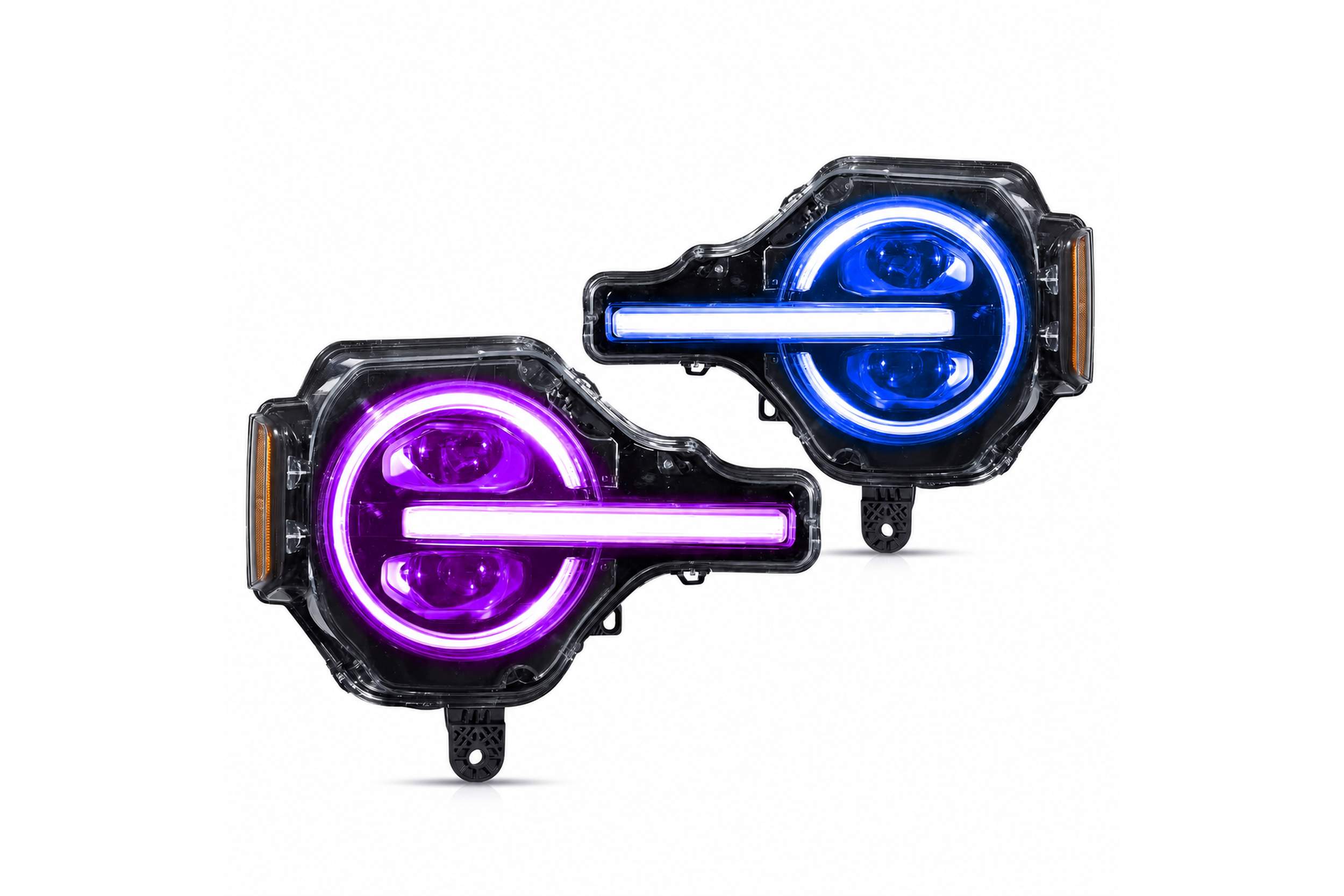20-26 Ford Bronco: LED Projector Headlights RGB - RGB Style