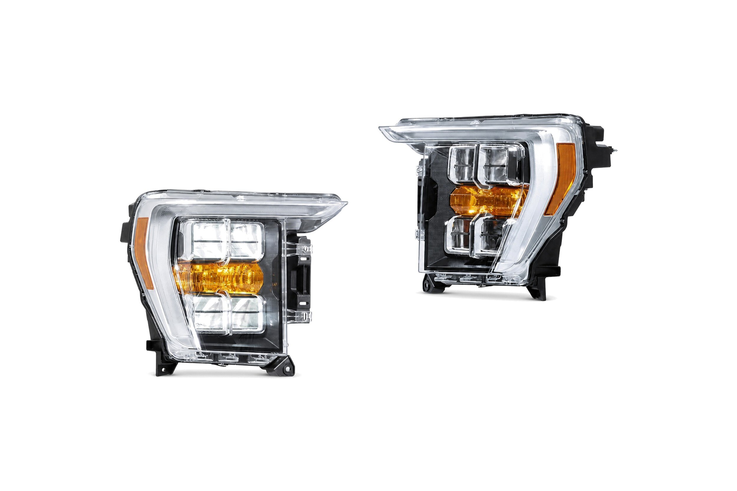 21-23 Ford F-150: LED Headlights - Chrome
