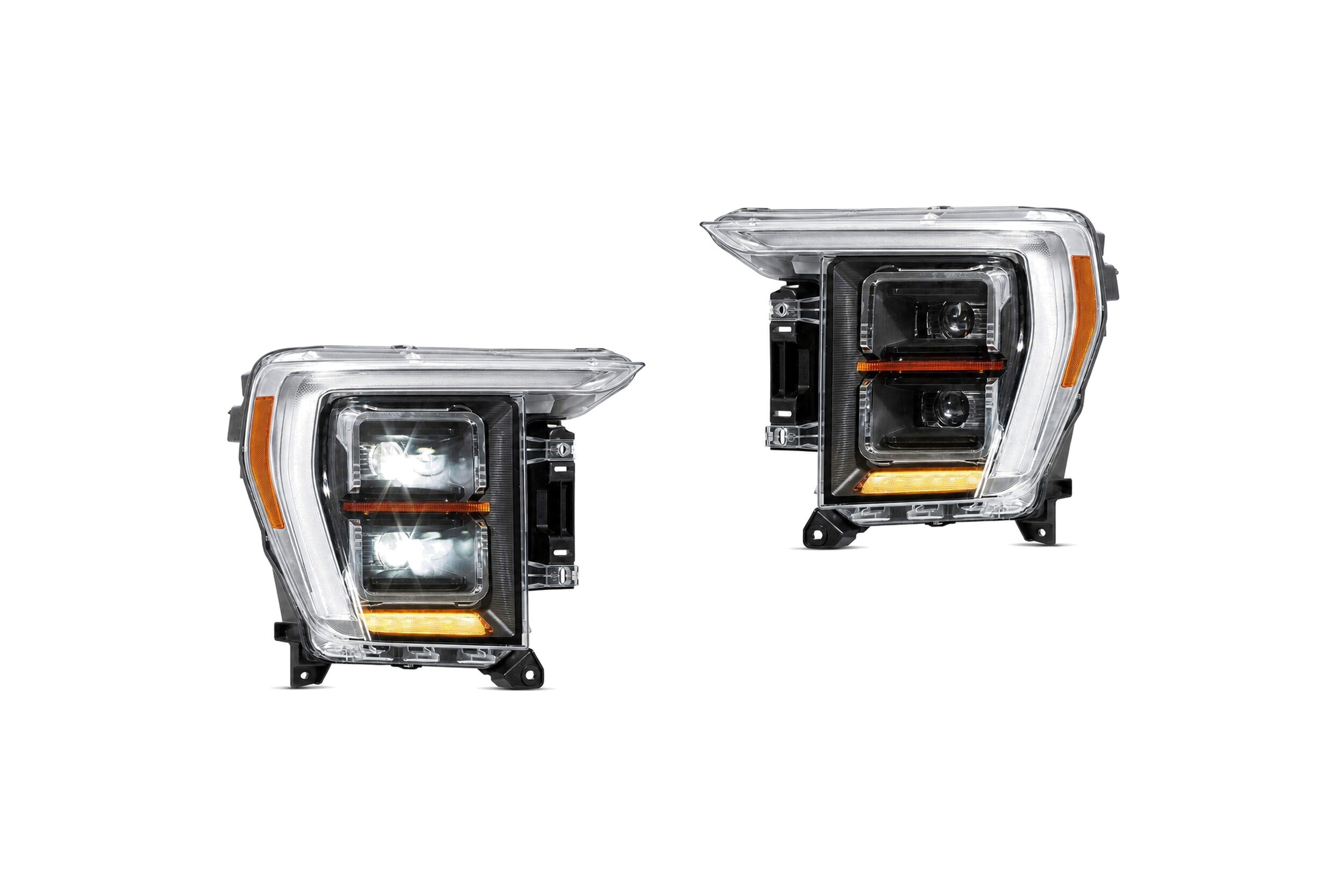21-23 Ford F-150: LED Matrix Projector Headlights - Black