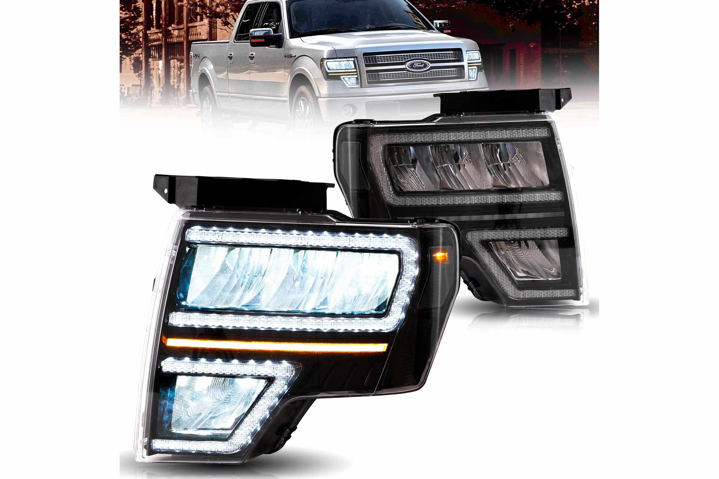 09-14 Ford F-150: LED Headlights - Clear photo 2