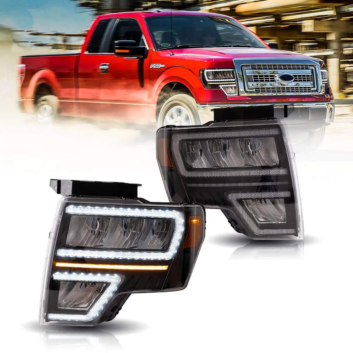 09-14 Ford F-150: LED Headlights - Clear photo 3