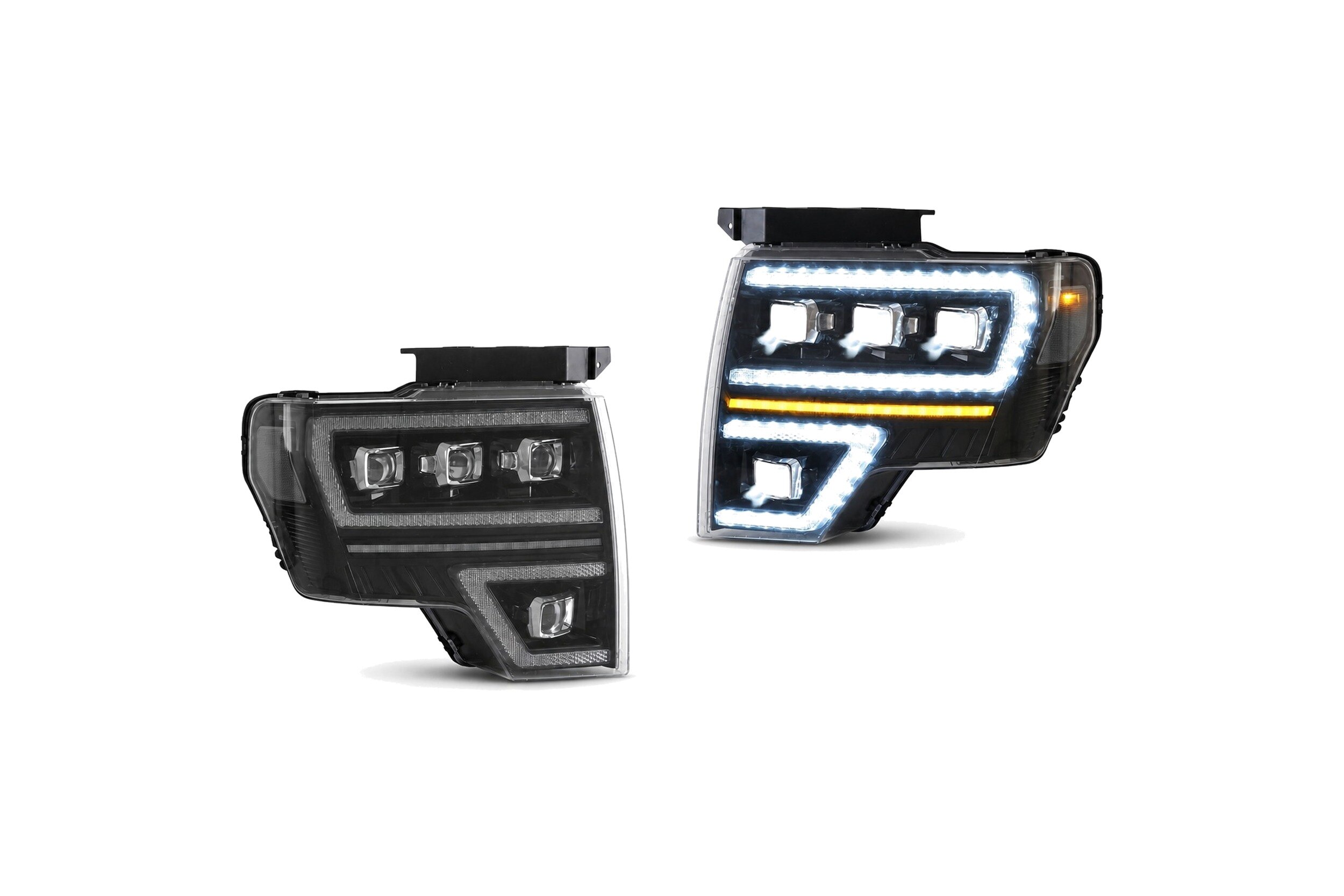 09-14 Ford F-150: LED Projector Headlights - Black/Clear