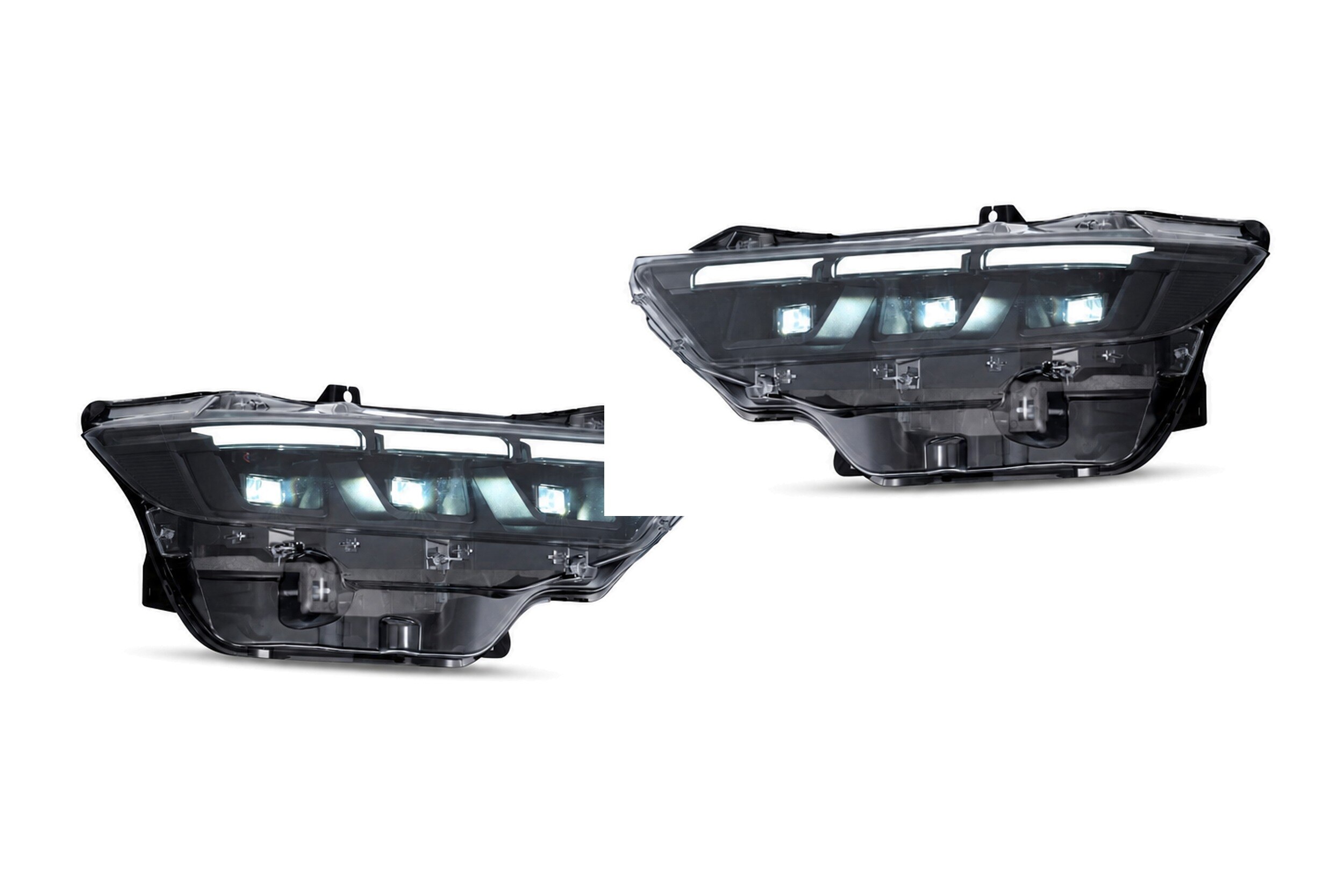 23-26 Ford Mustang: LED Projector Headlights - Black