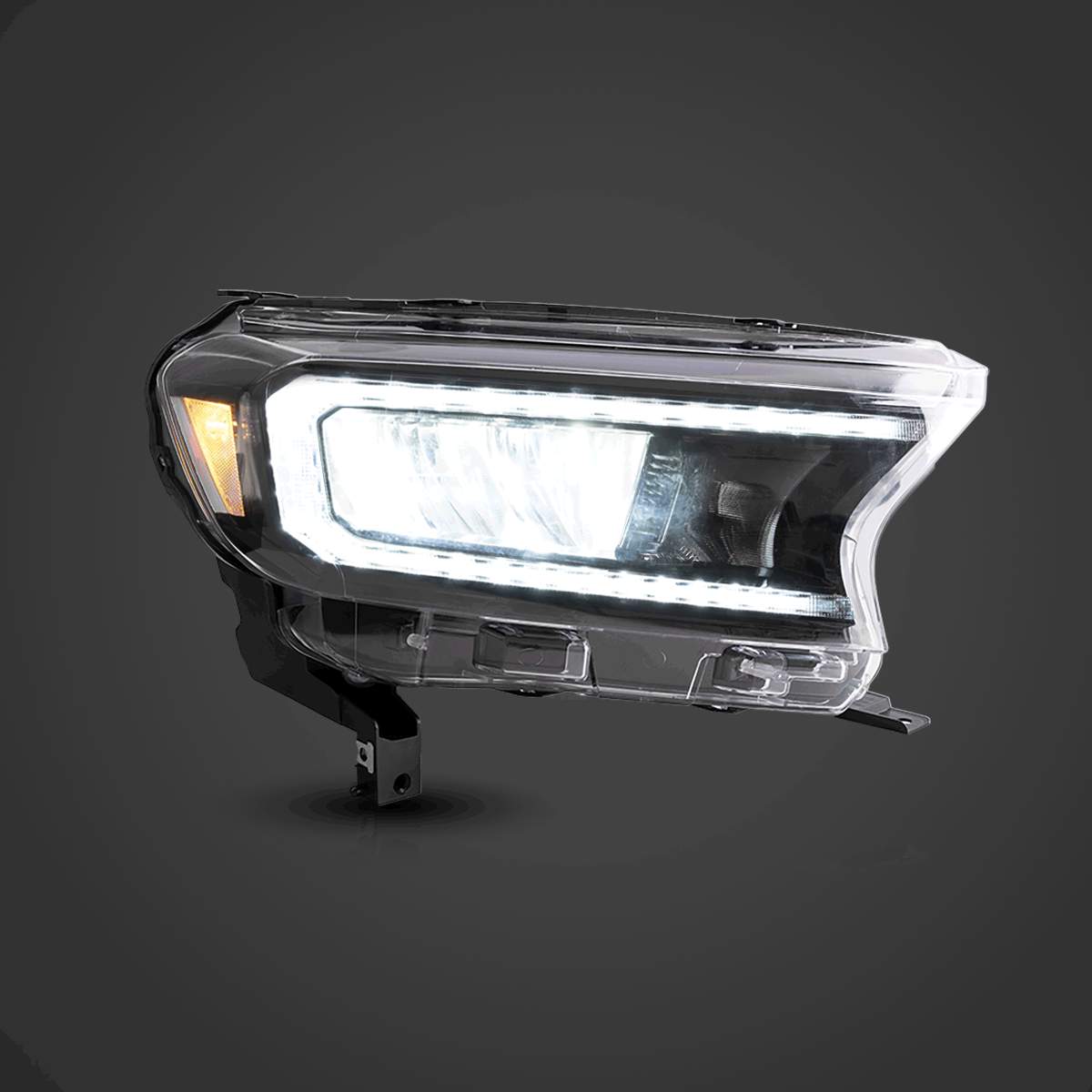 15-21 Ford Ranger International: LED Headlights - Chrome/Amber photo 4