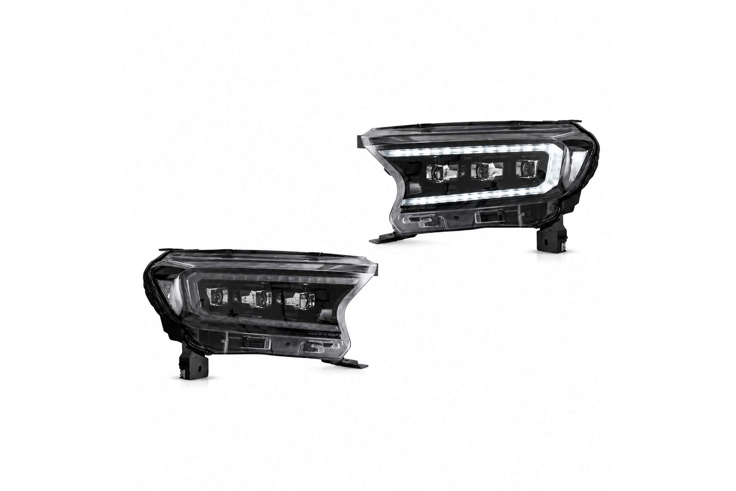 15-21 Ford Ranger International: LED Projector Headlights - Black/Clear