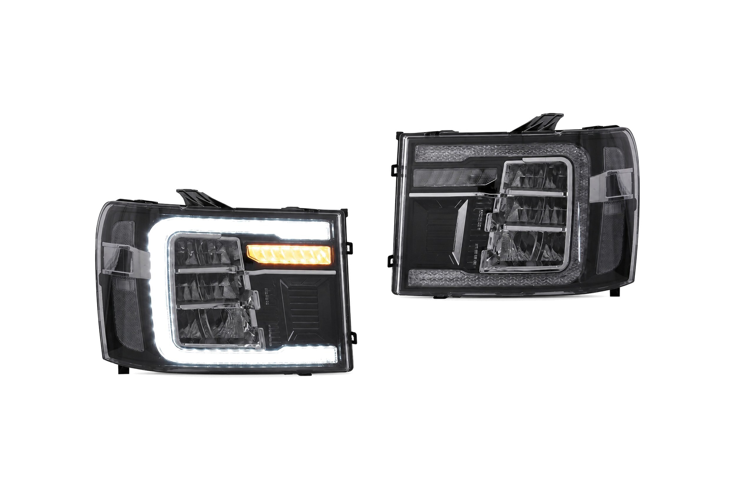 07-14 GMC Sierra: LED Headlights - Chrome