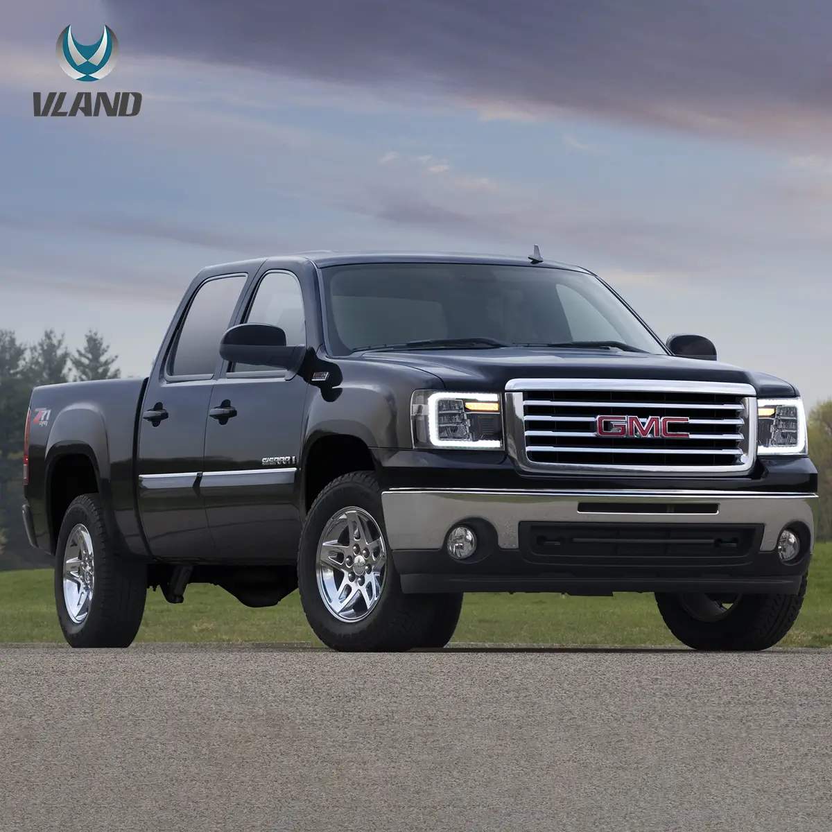 07-14 GMC Sierra: LED Headlights - Chrome photo 2
