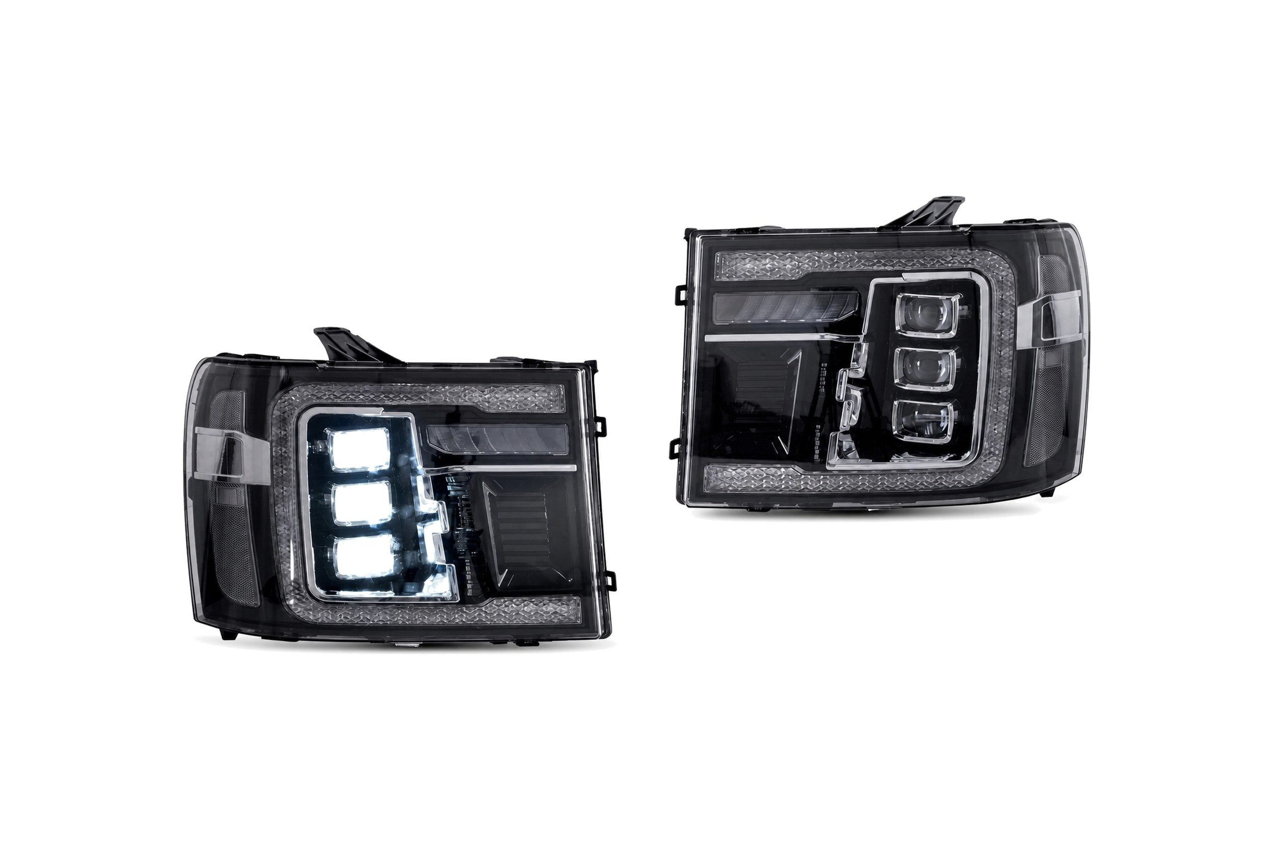 07-14 GMC Sierra: LED Projector Headlights - Black photo 1