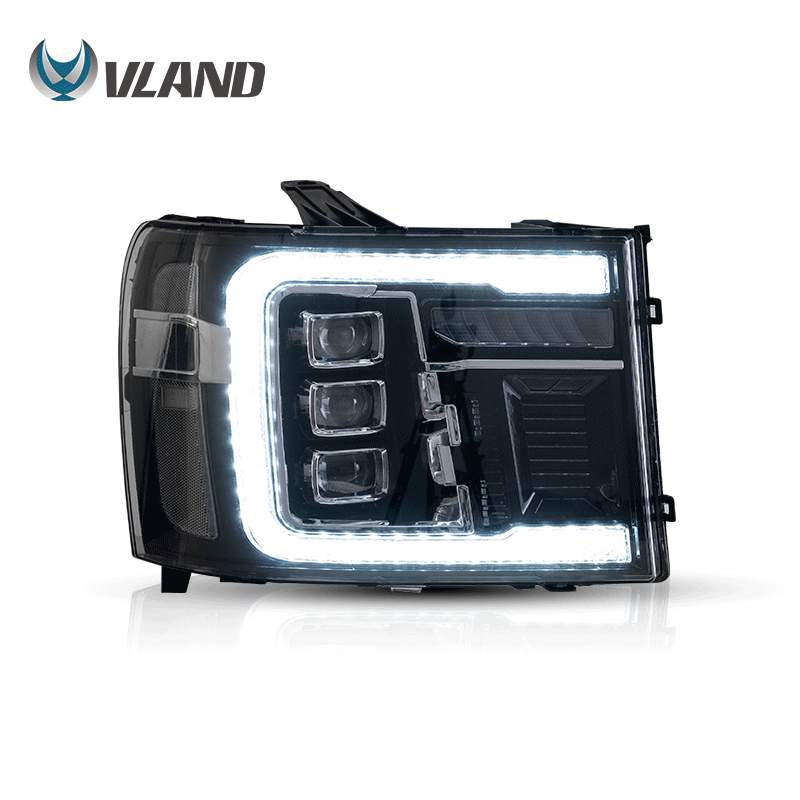07-14 GMC Sierra: LED Projector Headlights - Black photo 4