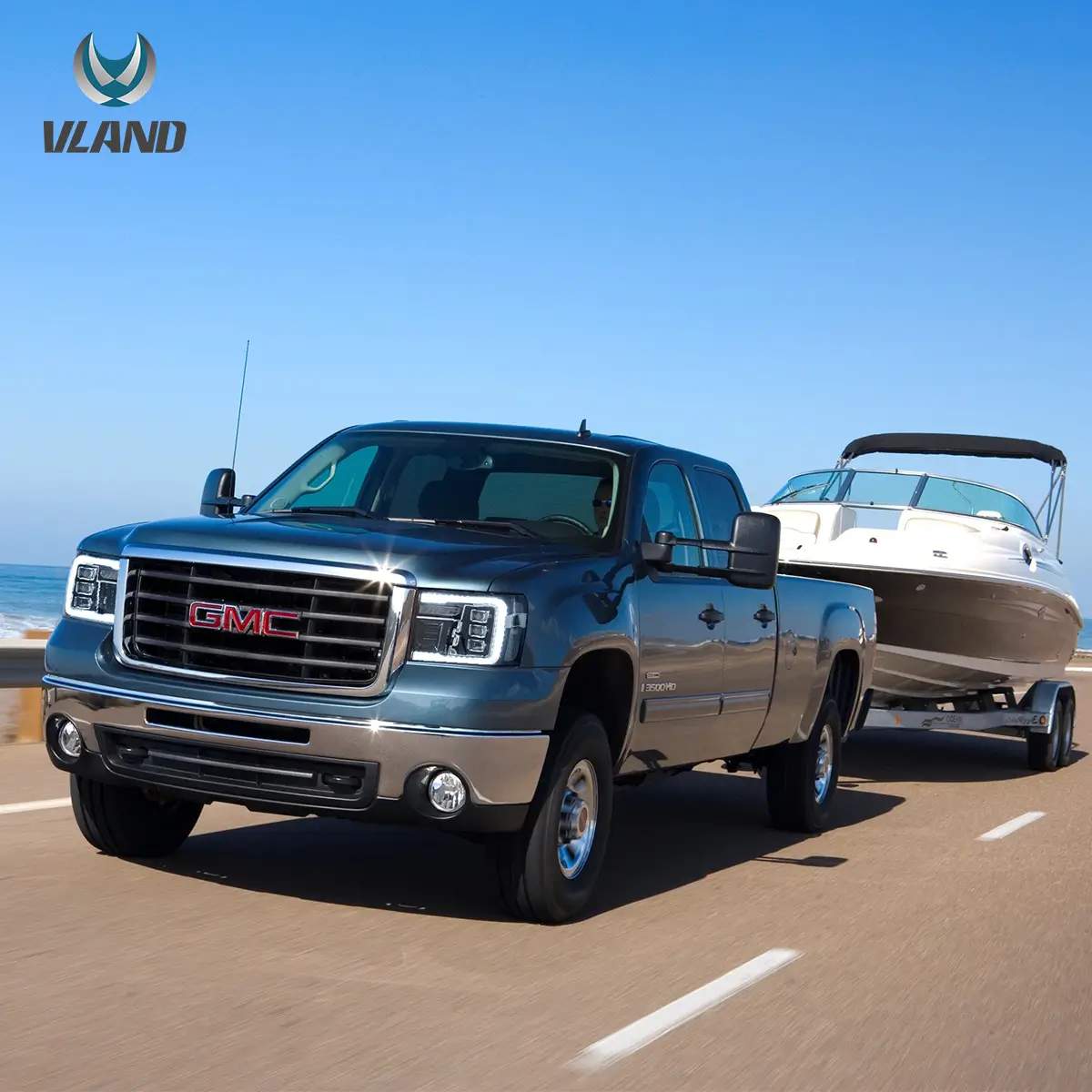 07-14 GMC Sierra: LED Projector Headlights - Black photo 3