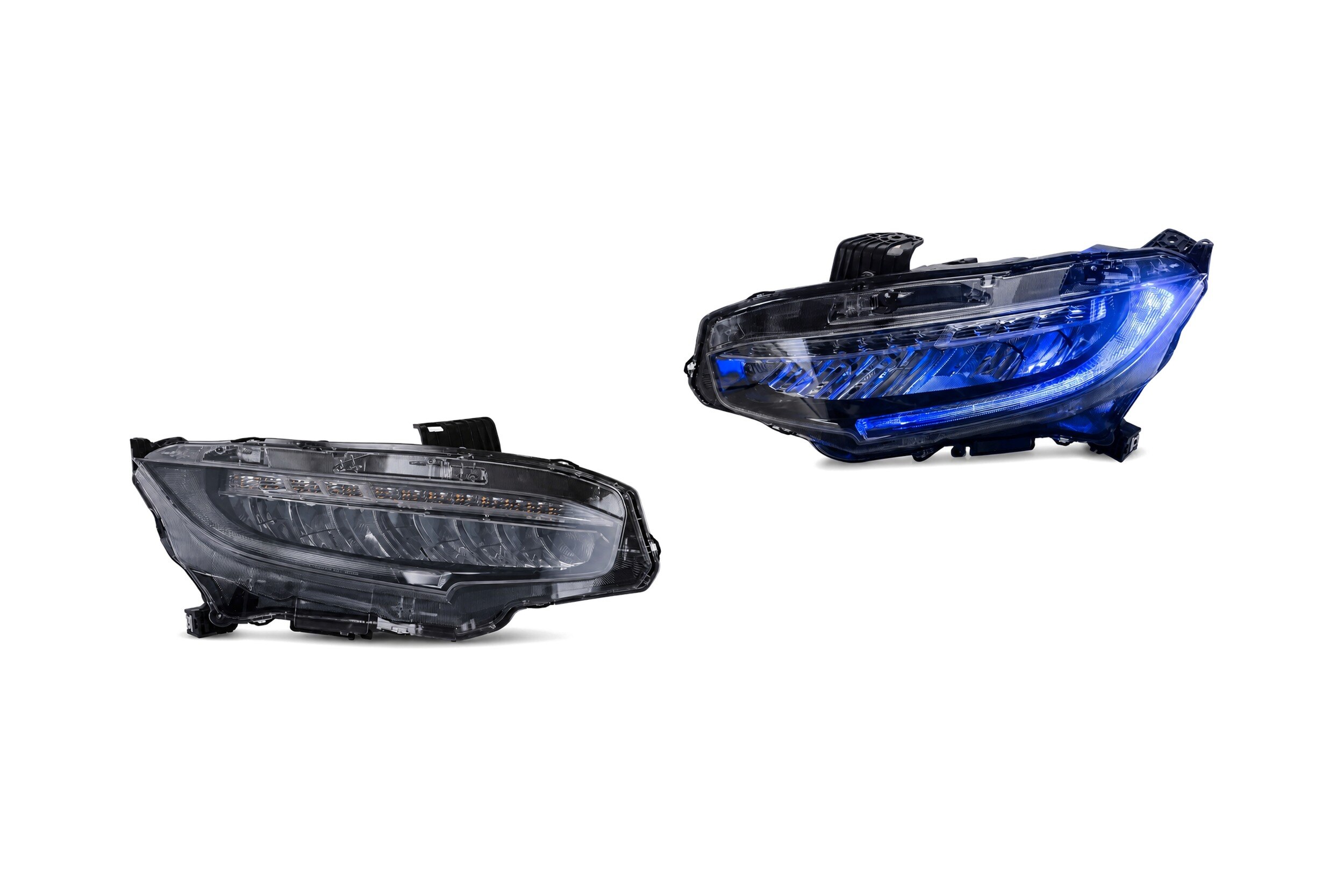16-21 Honda Civic: LED Headlights - Blue