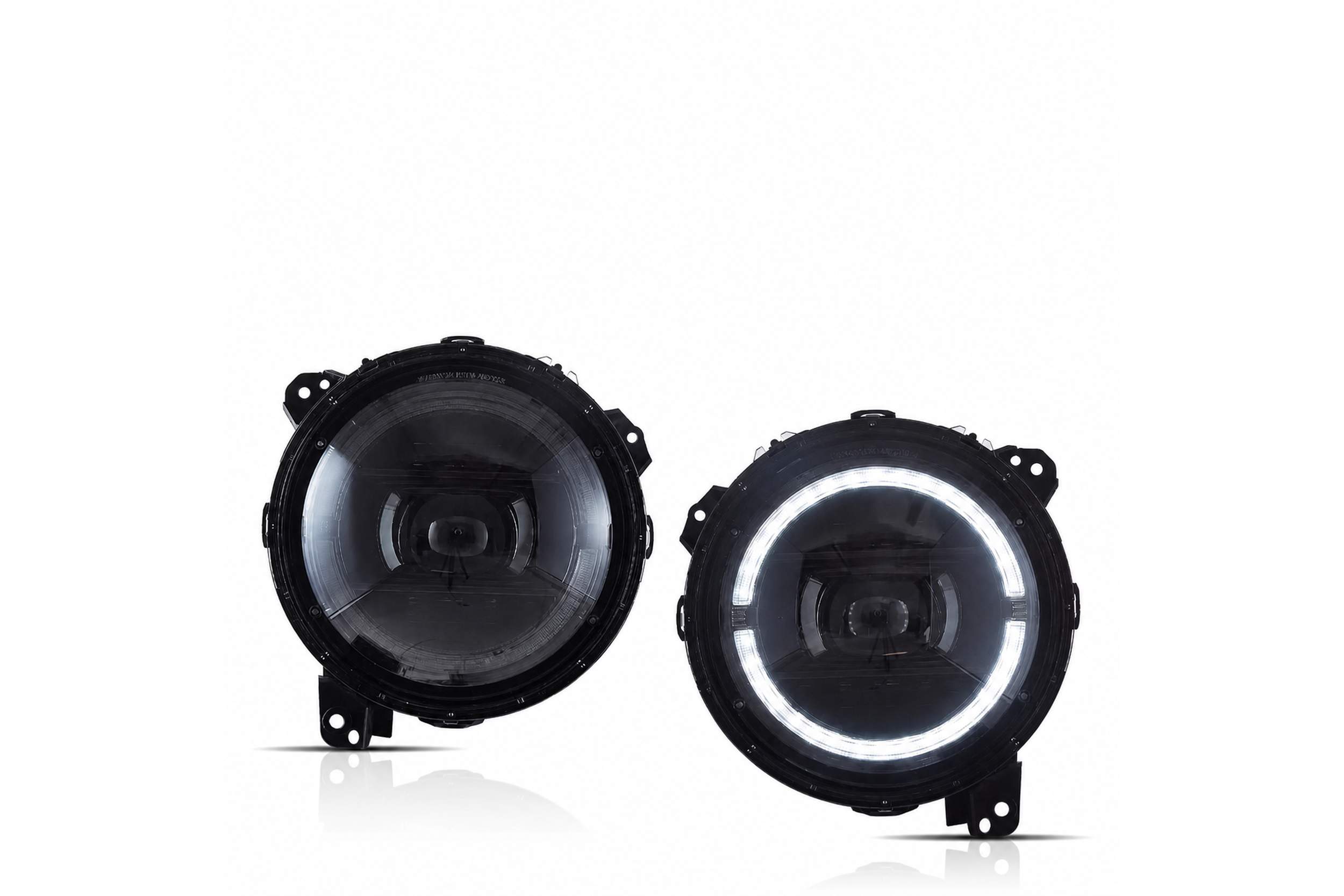 19-23 Jeep Gladiator: LED Projector Headlights - Black