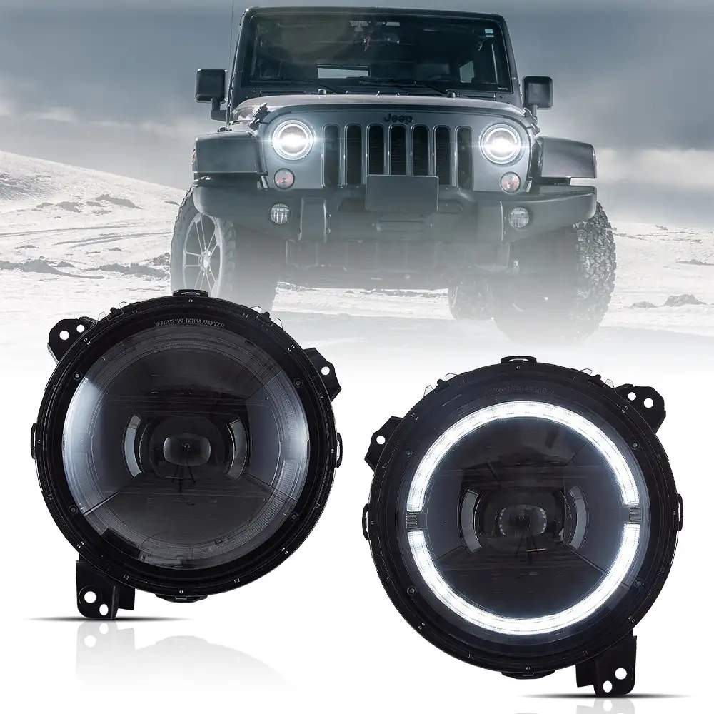 19-23 Jeep Gladiator: LED Projector Headlights - Black photo 2