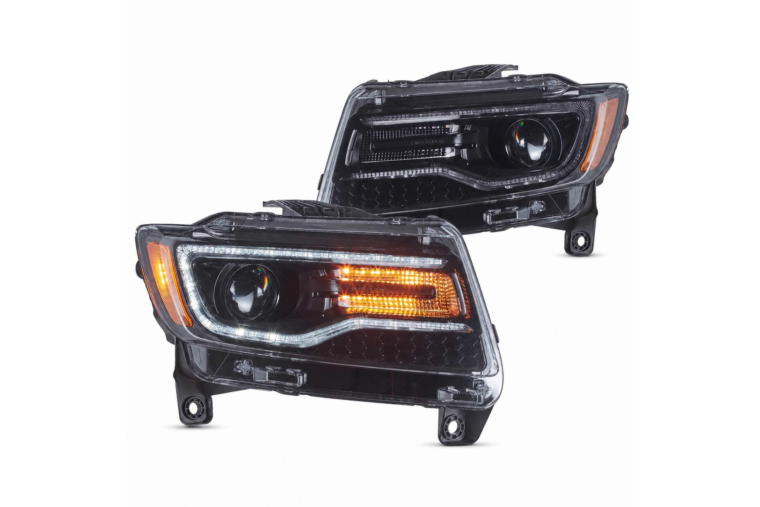 11-13 Jeep Grand Cherokee: LED Projector Headlights - Black