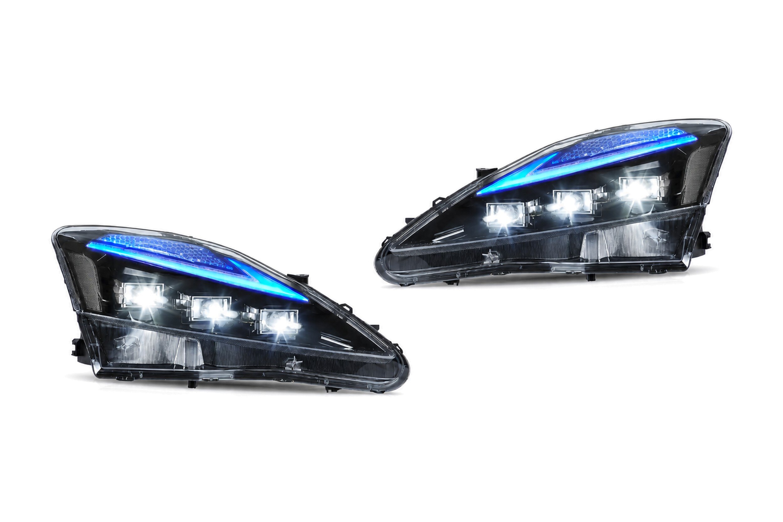 06-12 Lexus IS250: LED Projector Headlights - Clear Reflector