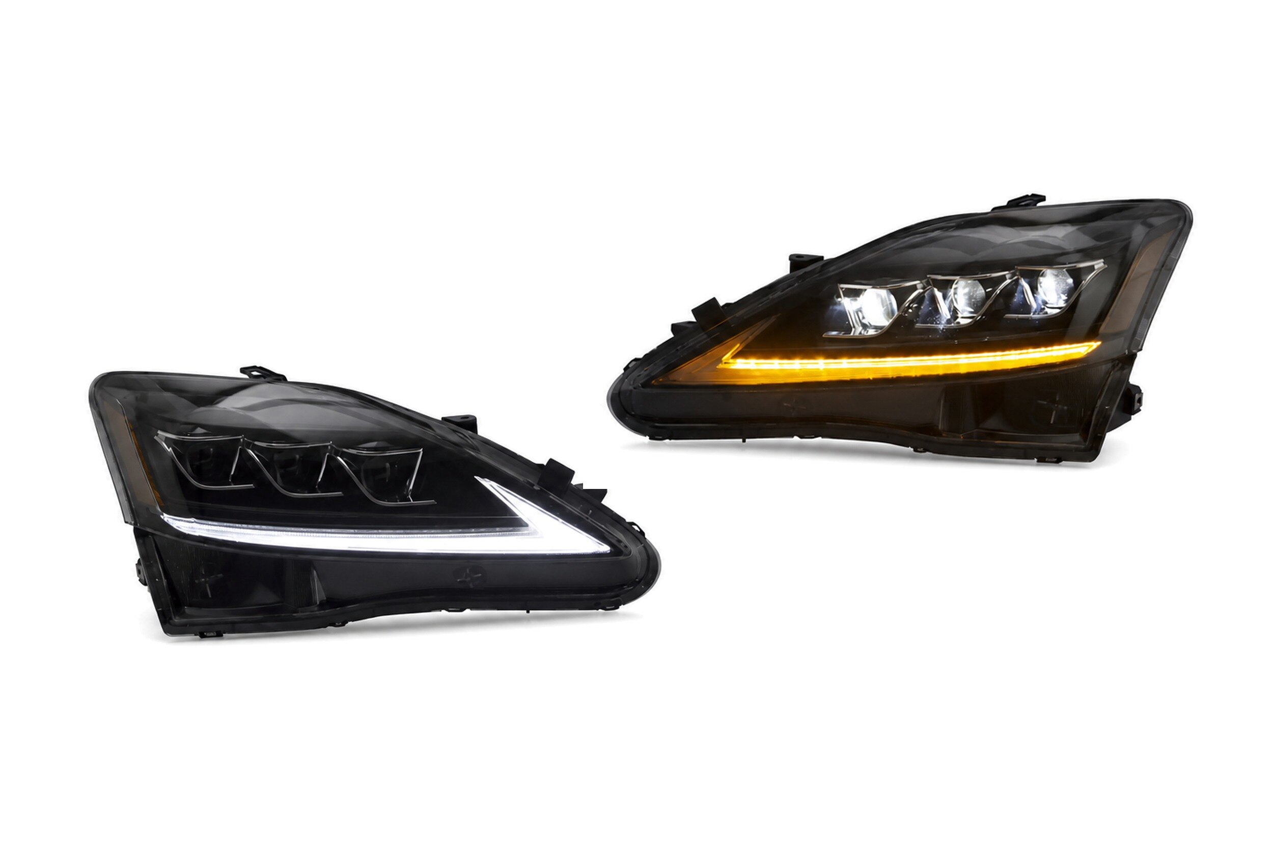05-13 Lexus IS350: LED Projector Headlights - Amber Reflector