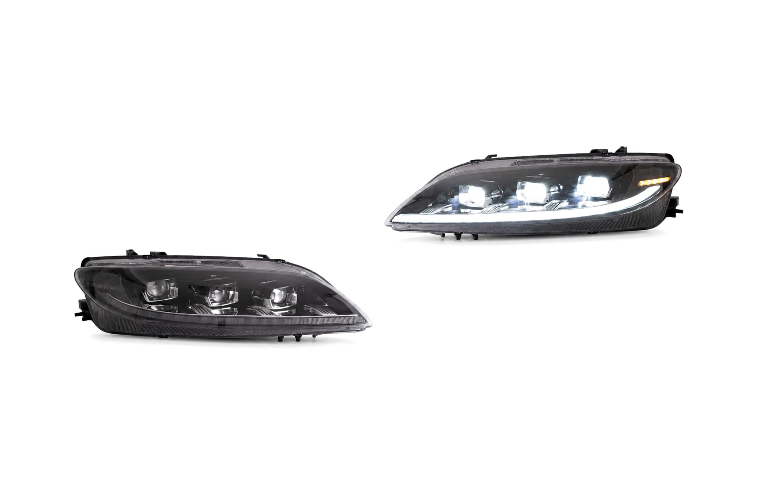 02-08 Mazda 6: LED Projector Headlights - Black