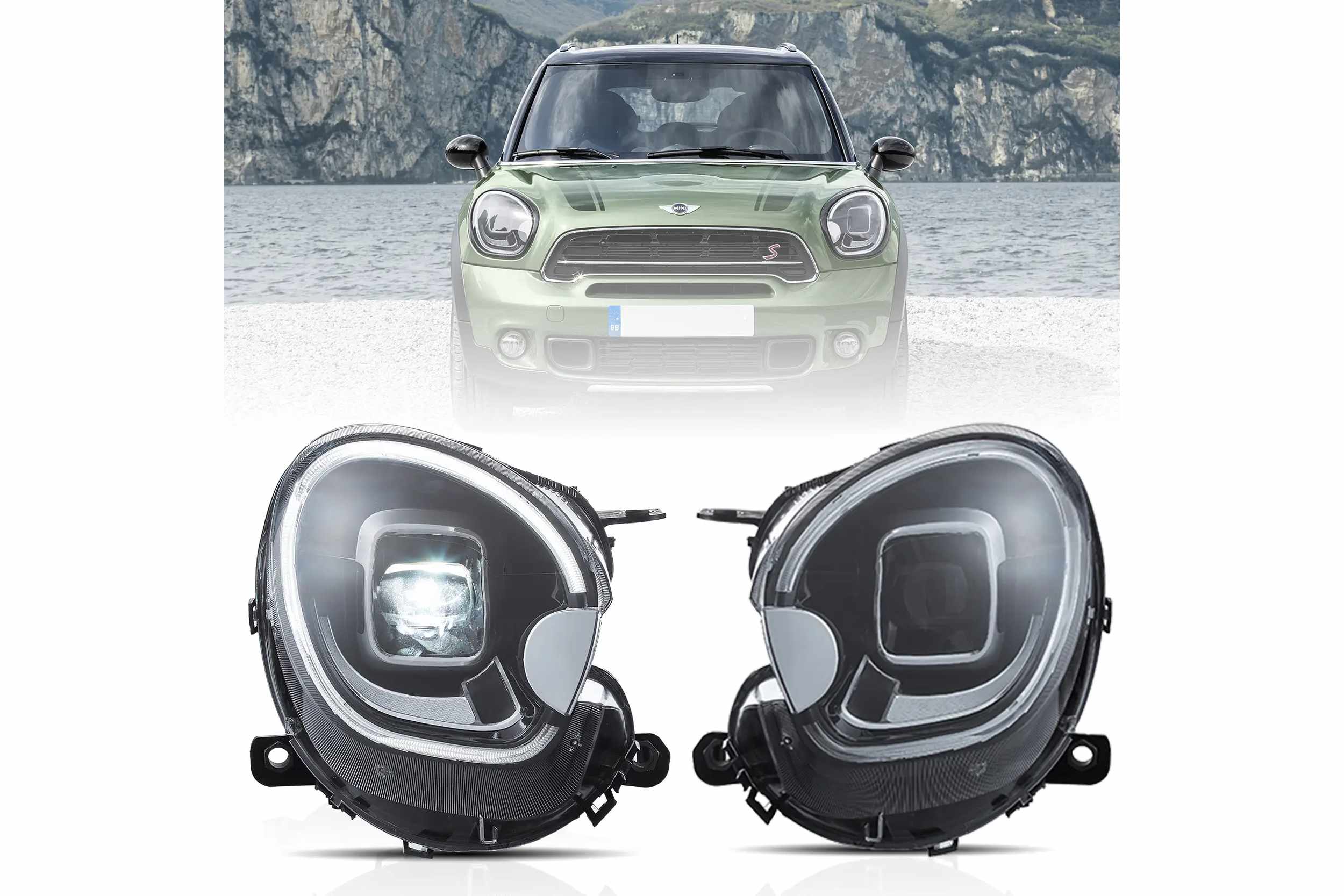 10-16 Mini Countryman: LED Projector Headlights photo 2