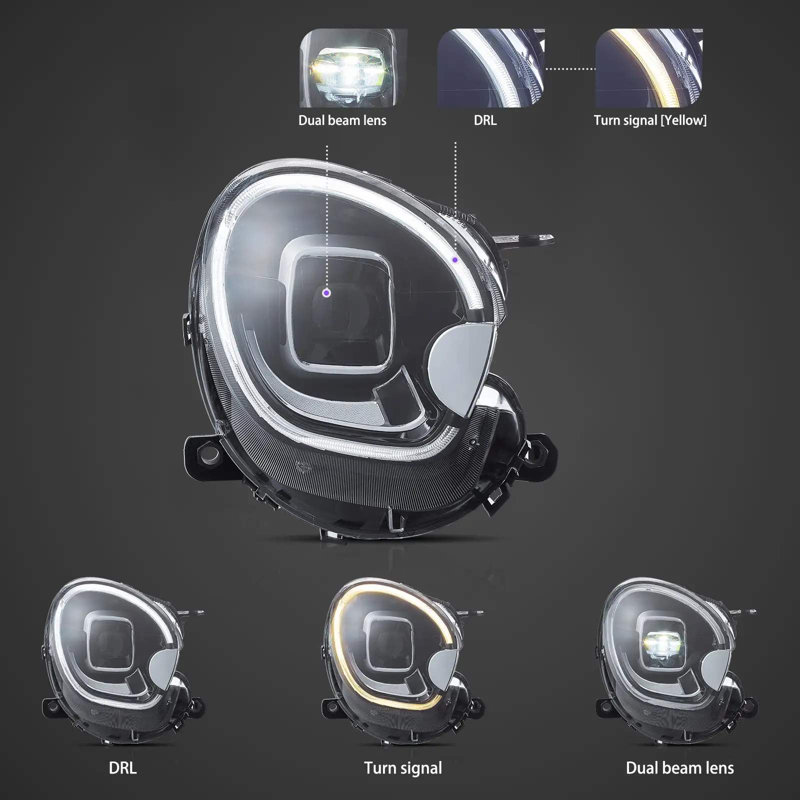 10-16 Mini Countryman: LED Projector Headlights photo 4