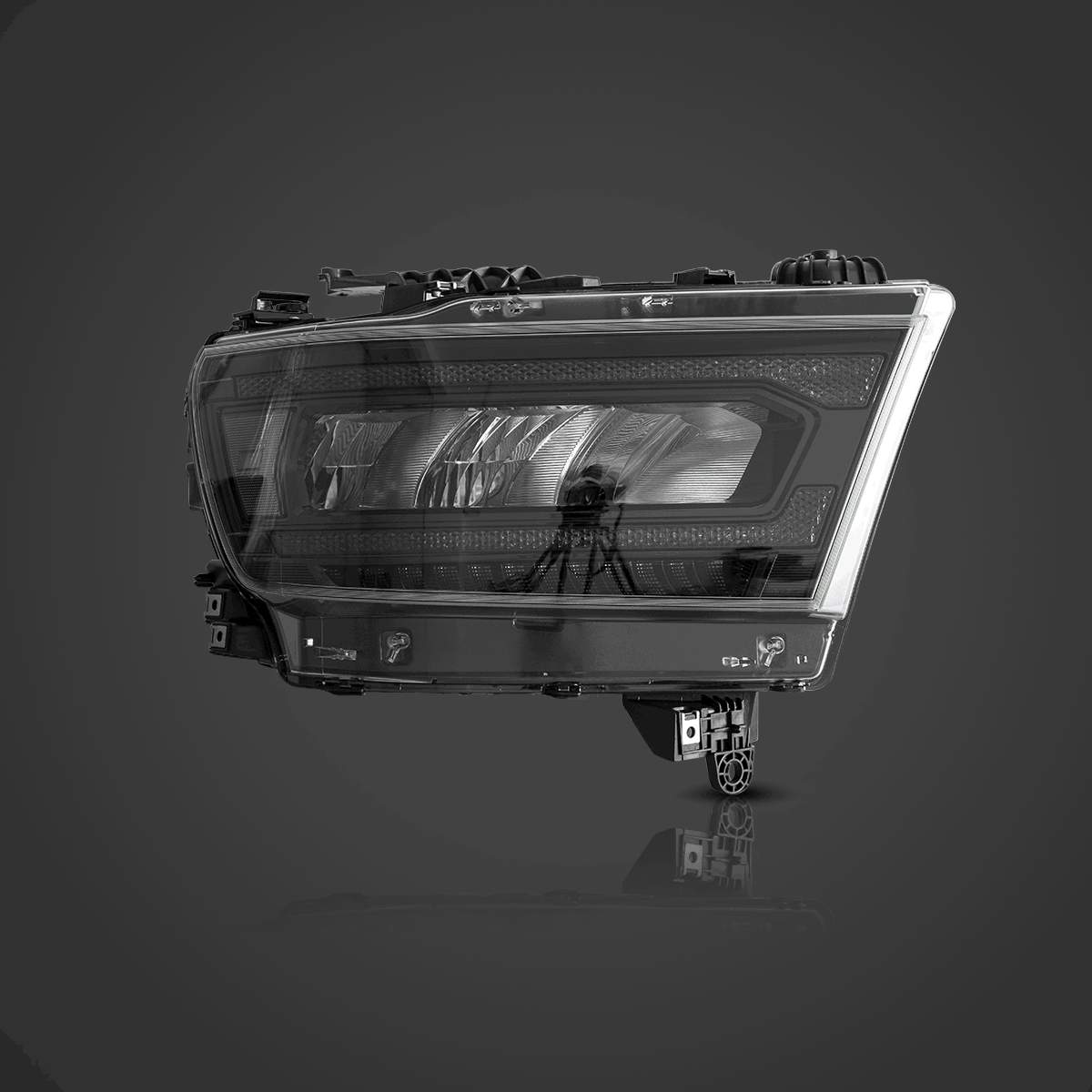 19-23 Ram 1500: LED Headlights - Chrome/Amber photo 3