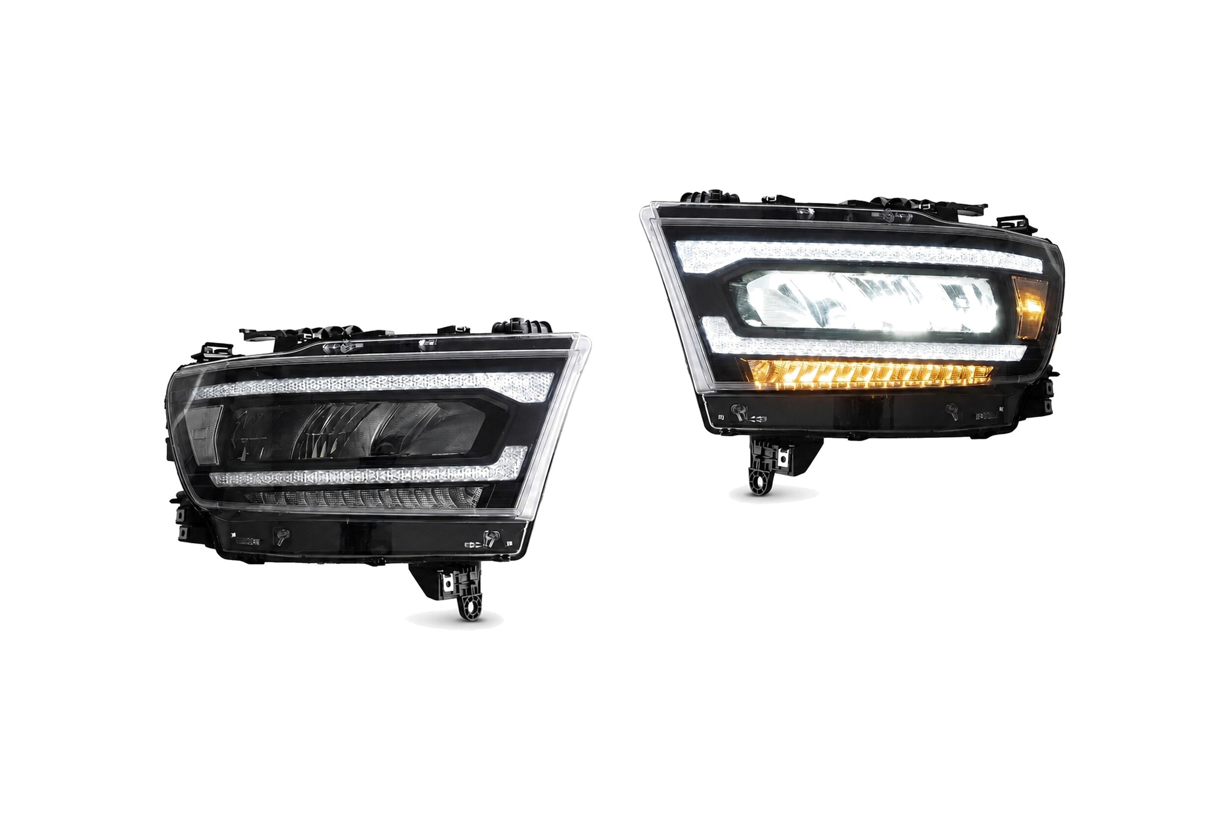 19-23 Ram 1500: LED Headlights - Chrome/Clear