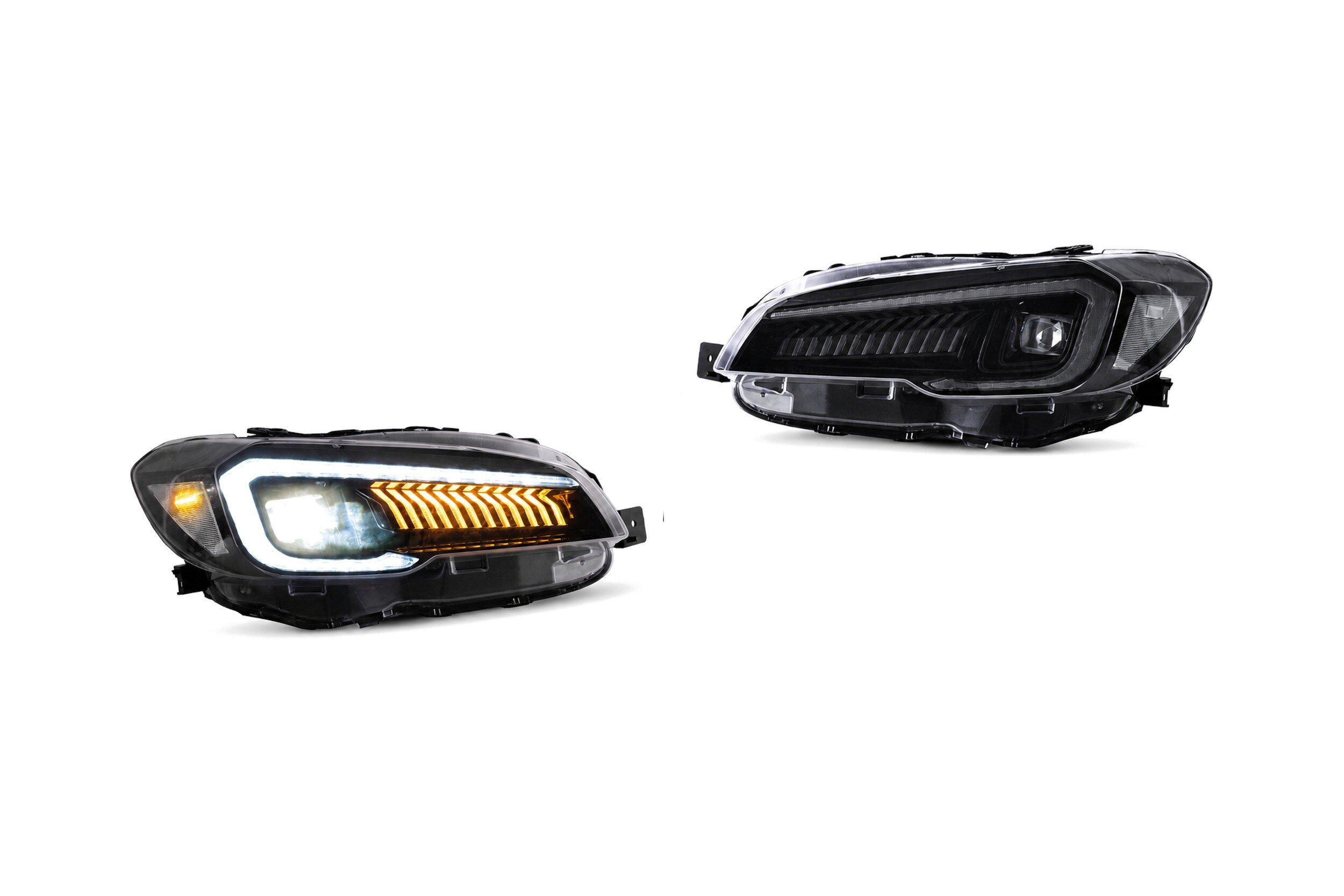 15-21 Subaru WRX: LED Projector Headlights - Black/Clear Reflector