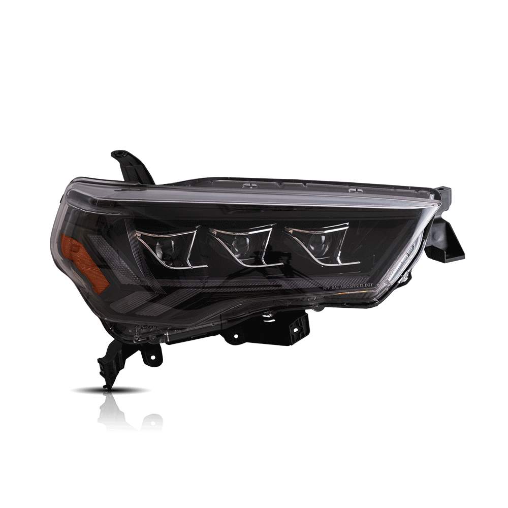 14-24 Toyota 4Runner: LED Projector Headlights - Black/Clear photo 4