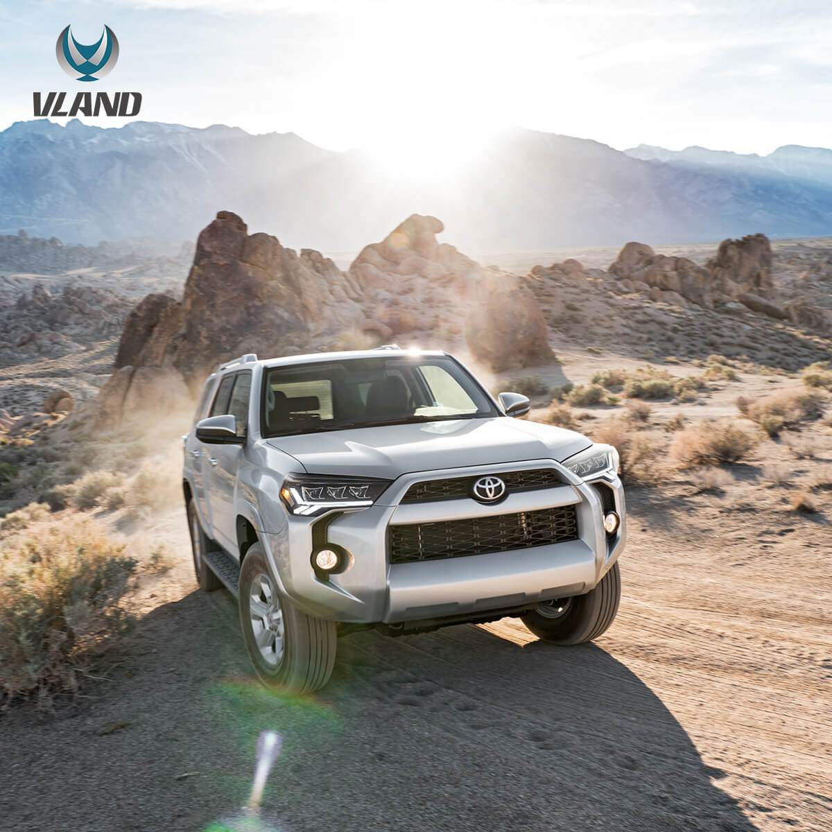 14-24 Toyota 4Runner: LED Projector Headlights - Black/Clear photo 3