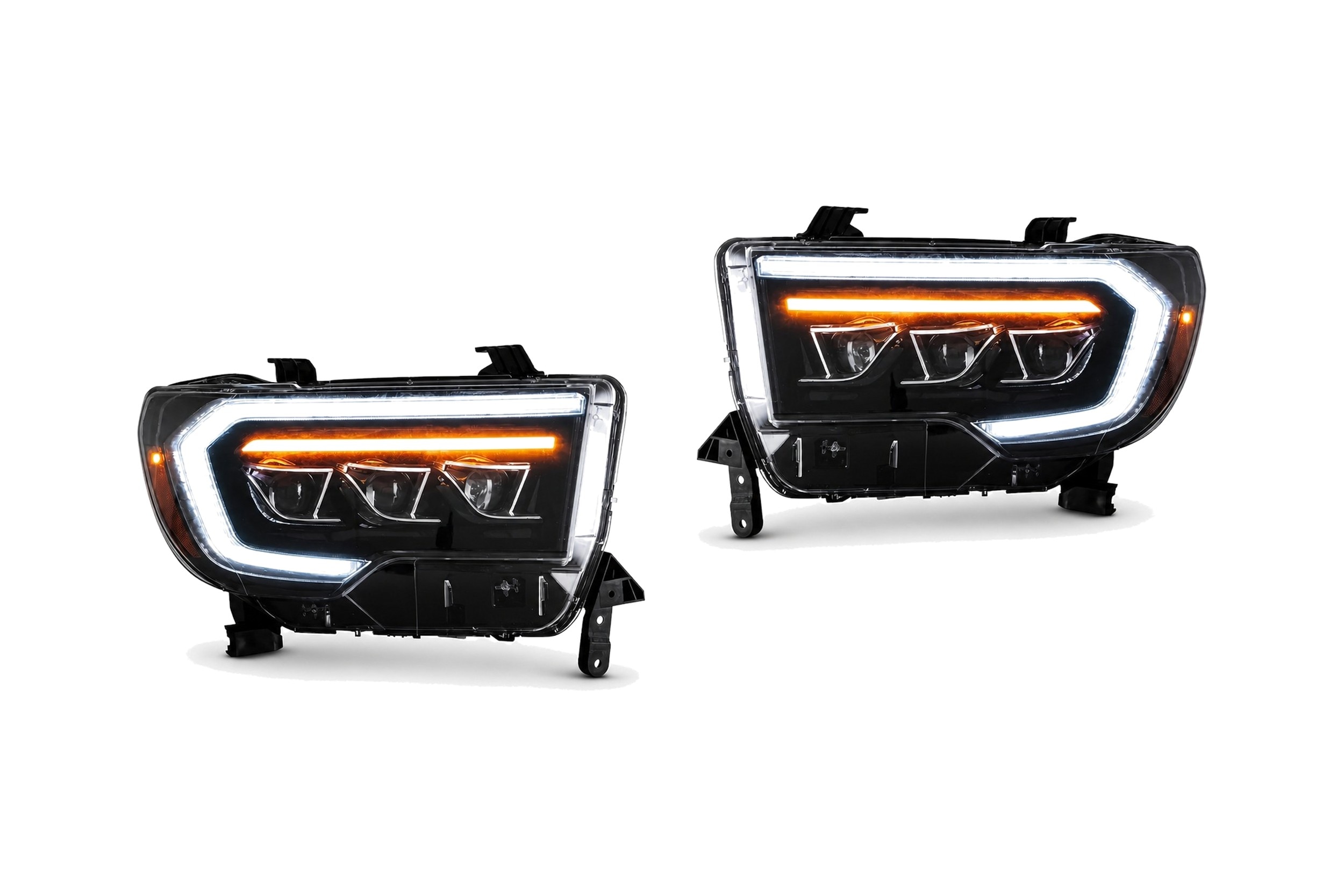 08-21 Toyota Sequoia: LED Matrix Projector Headlights - Black