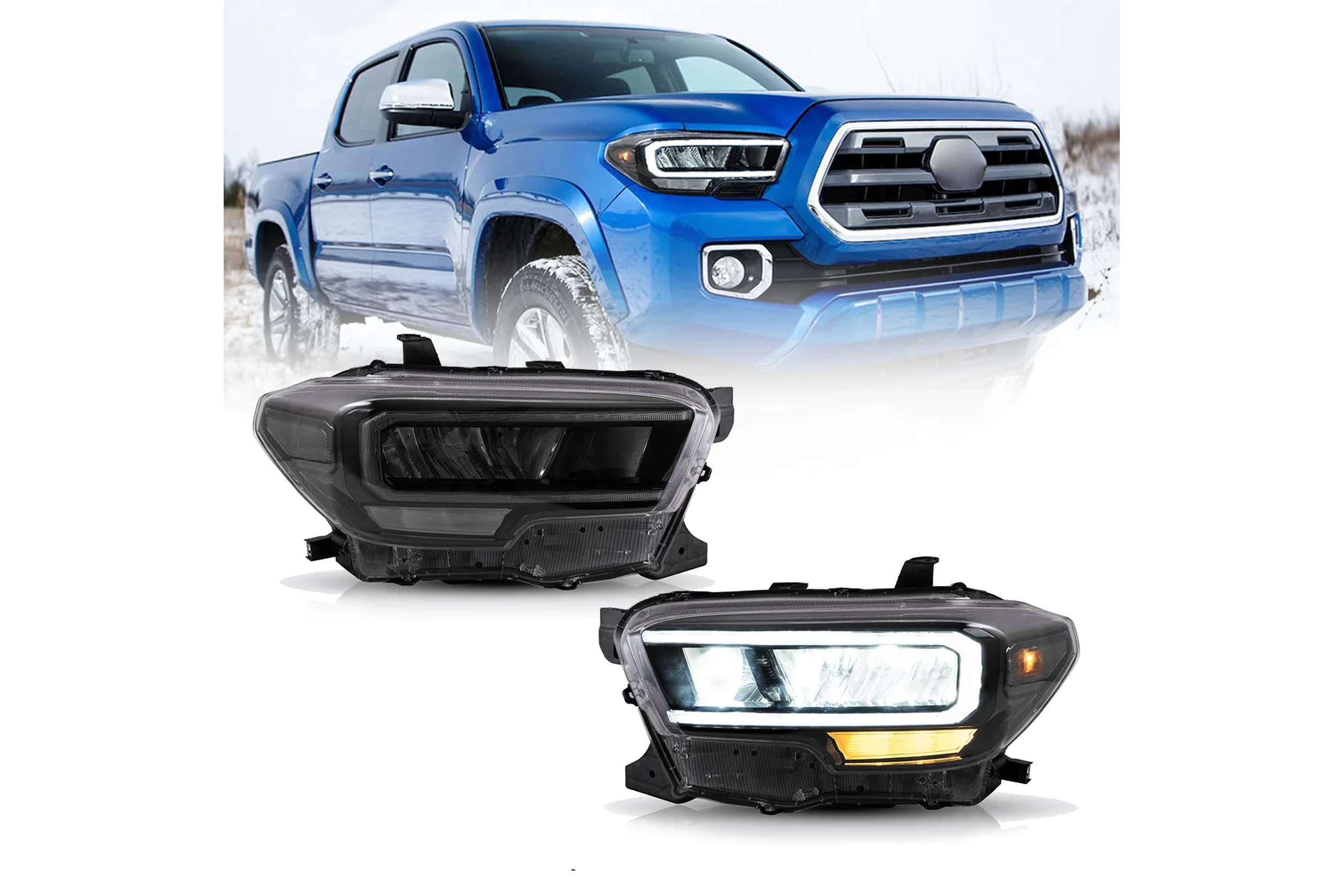16-23 Toyota Tacoma: LED Headlights - Clear photo 4